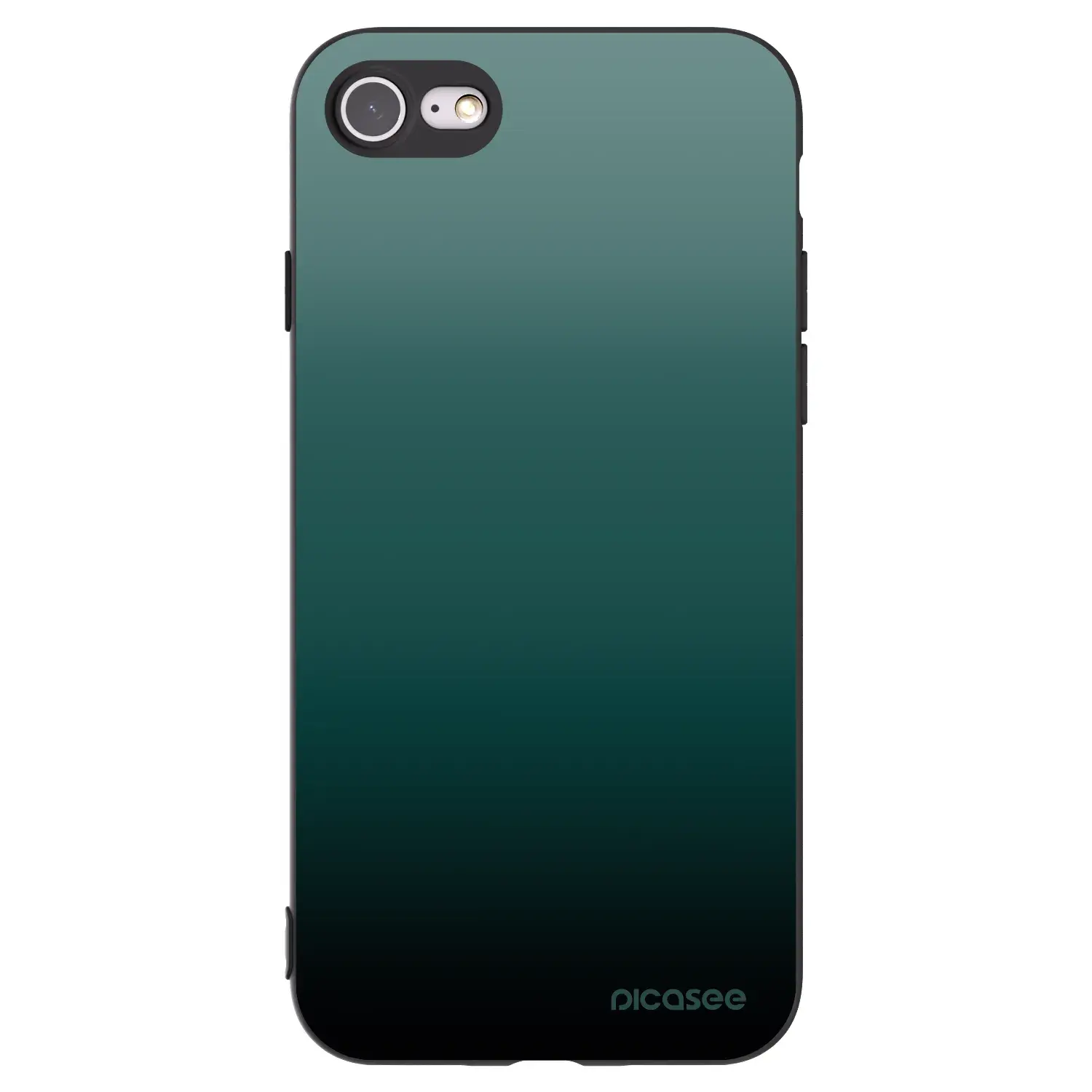 Silikonový černý obal pro Apple iPhone SE 2020 - Verdant Fade