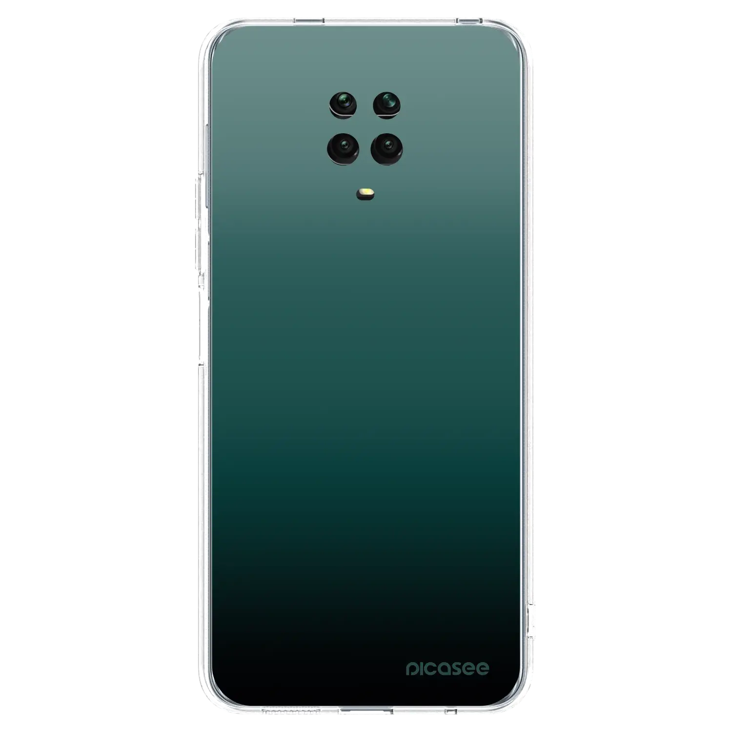 Silikonový průhledný obal pro Xiaomi Redmi Note 9 Pro - Verdant Fade