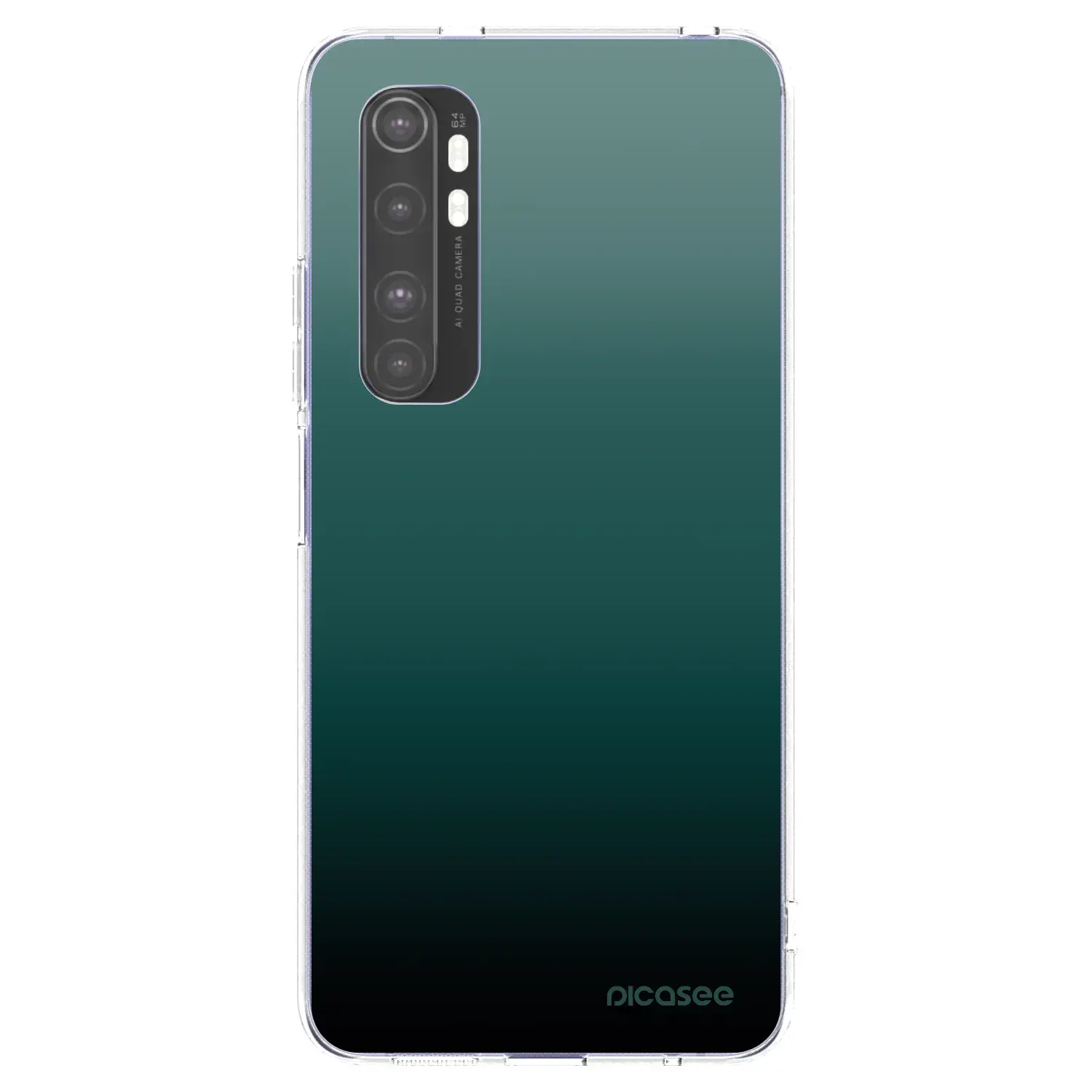 Silikonový průhledný obal pro Xiaomi Mi Note 10 Lite - Verdant Fade