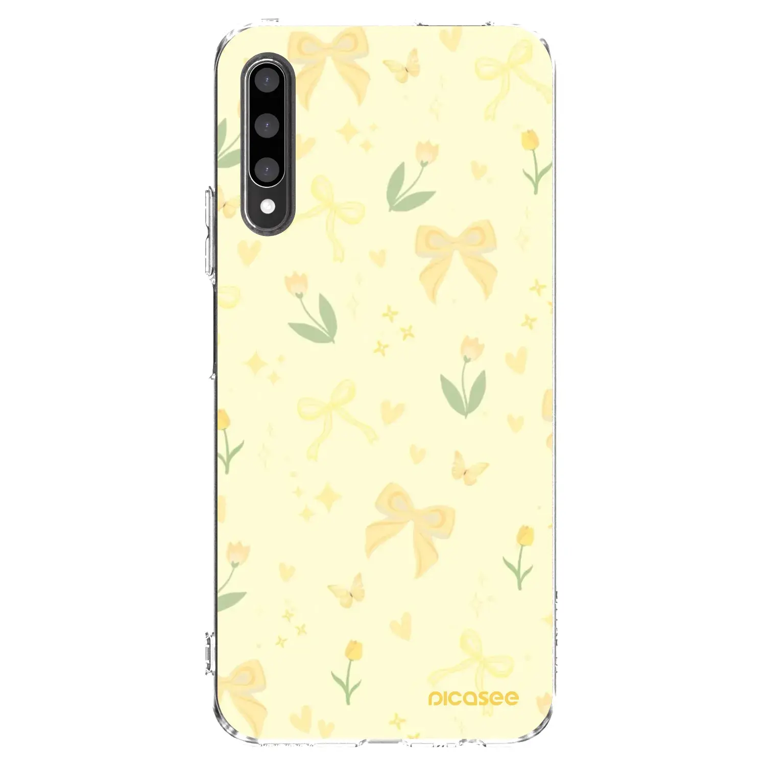 Silikonový průhledný obal pro Honor 9X Pro - Honey Blossom