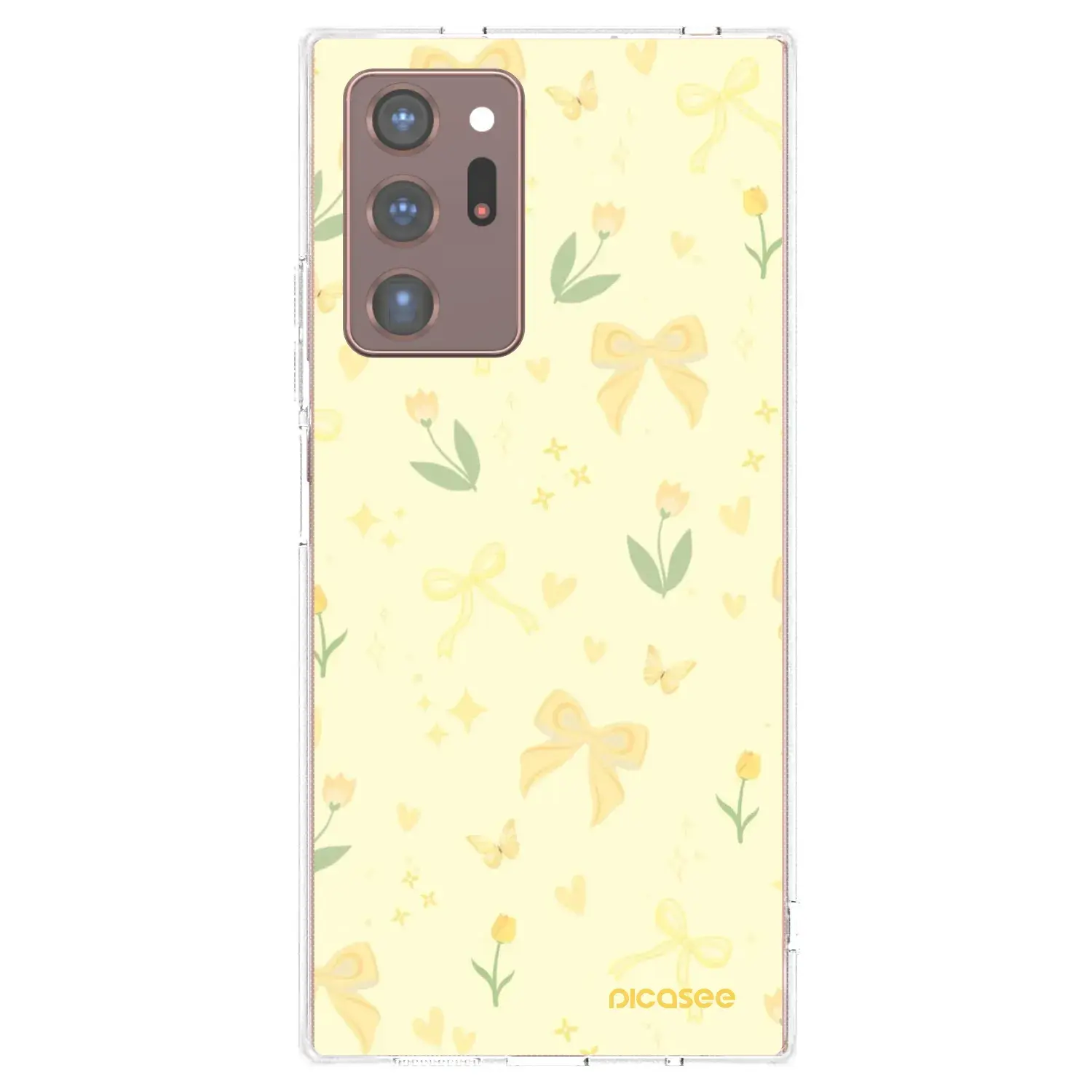 Silikonový průhledný obal pro Samsung Galaxy Note 20 Ultra - Honey Blossom