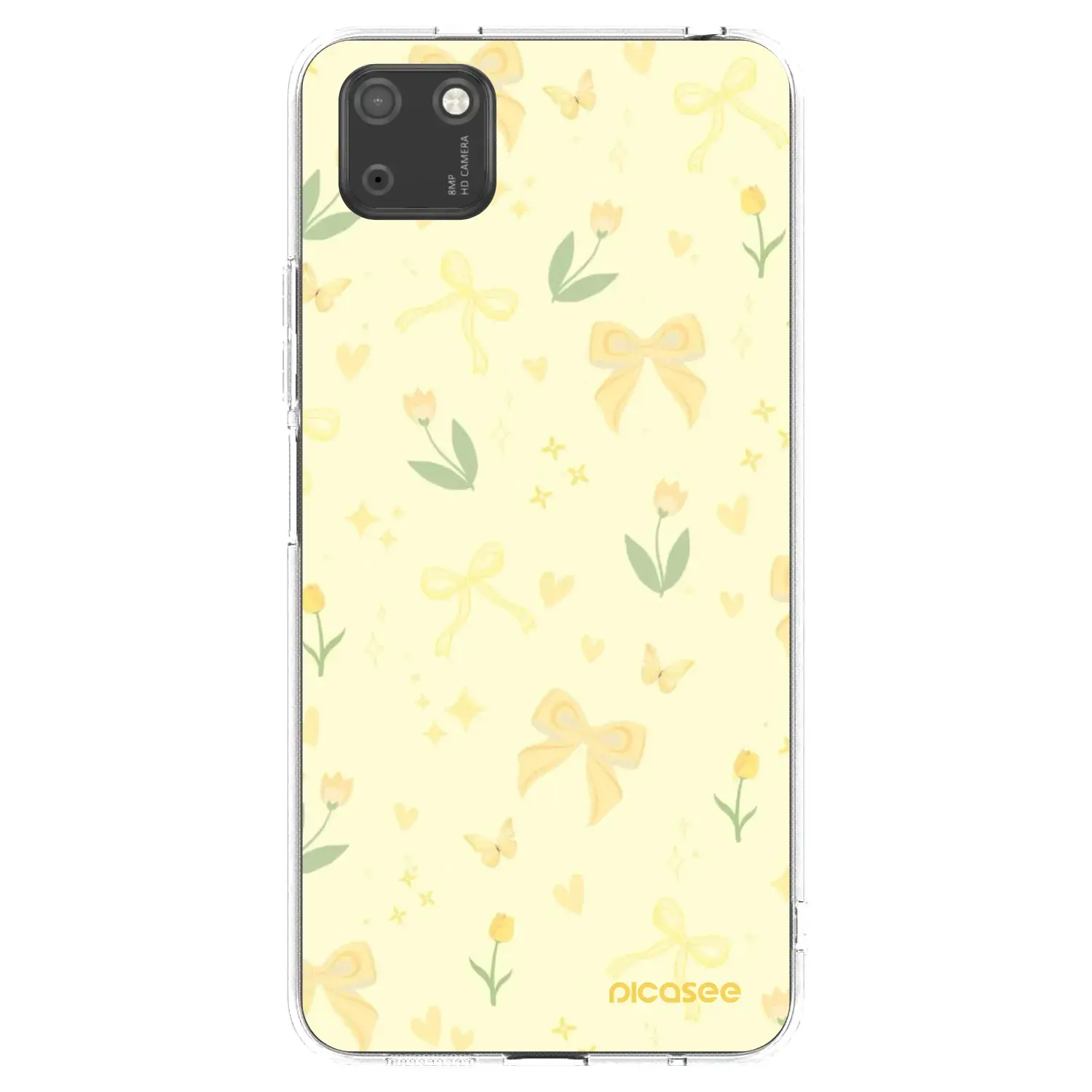 Silikonový průhledný obal pro Huawei Y5P - Honey Blossom