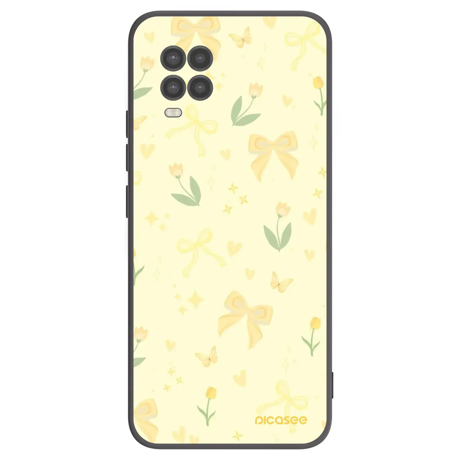 Silikonový černý obal pro Xiaomi Mi 10 Lite - Honey Blossom
