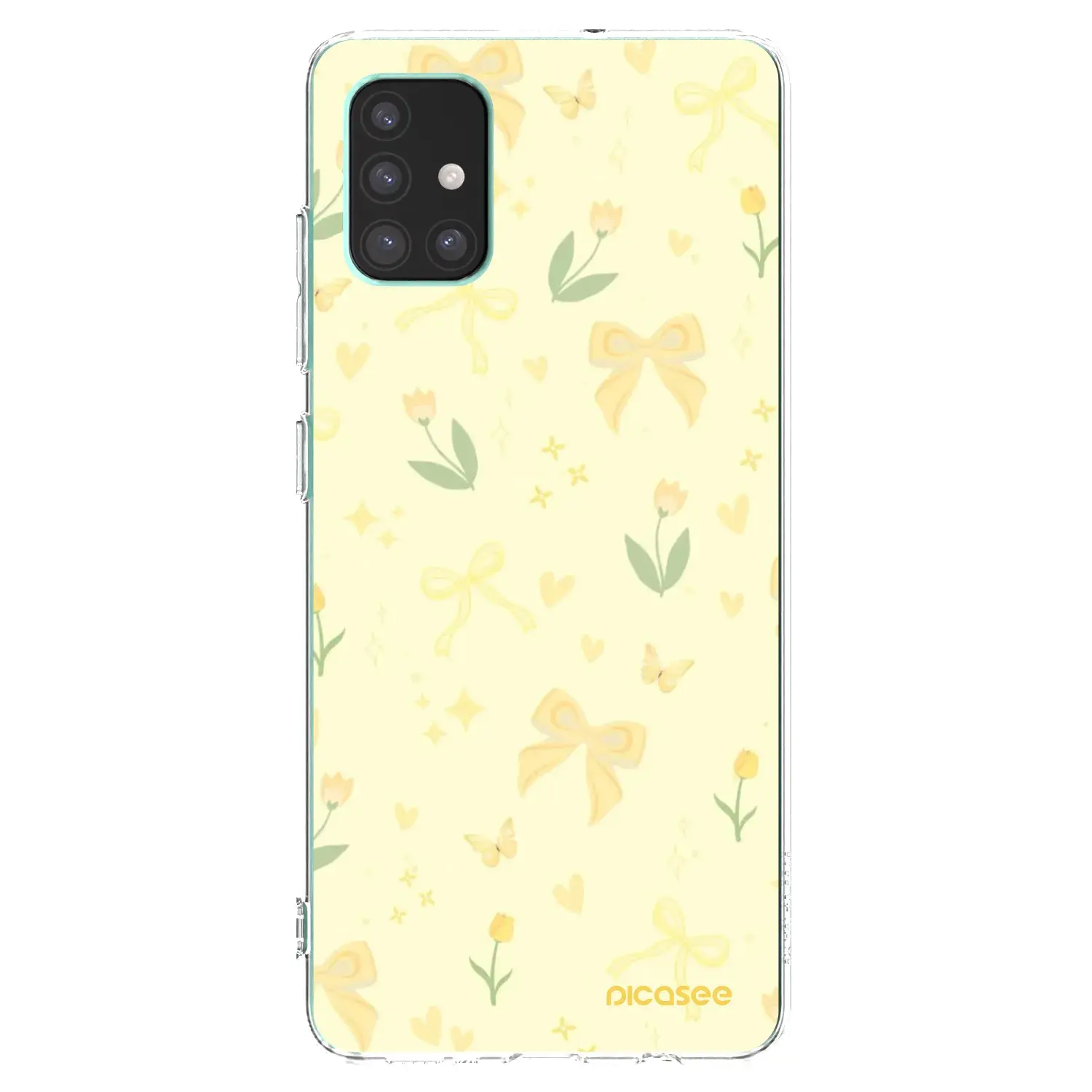 Silikonový průhledný obal pro Samsung Galaxy M51 M515F - Honey Blossom