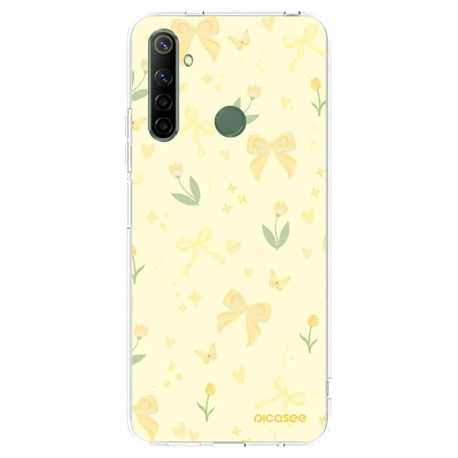 Silikonový průhledný obal pro Realme 6i - Honey Blossom