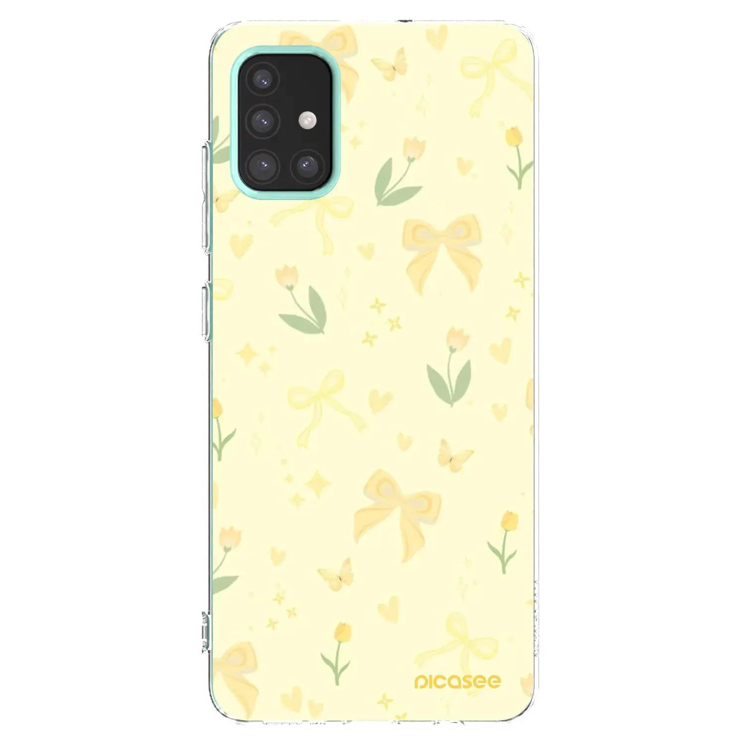 Silikonový průhledný obal pro Samsung Galaxy M31s - Honey Blossom