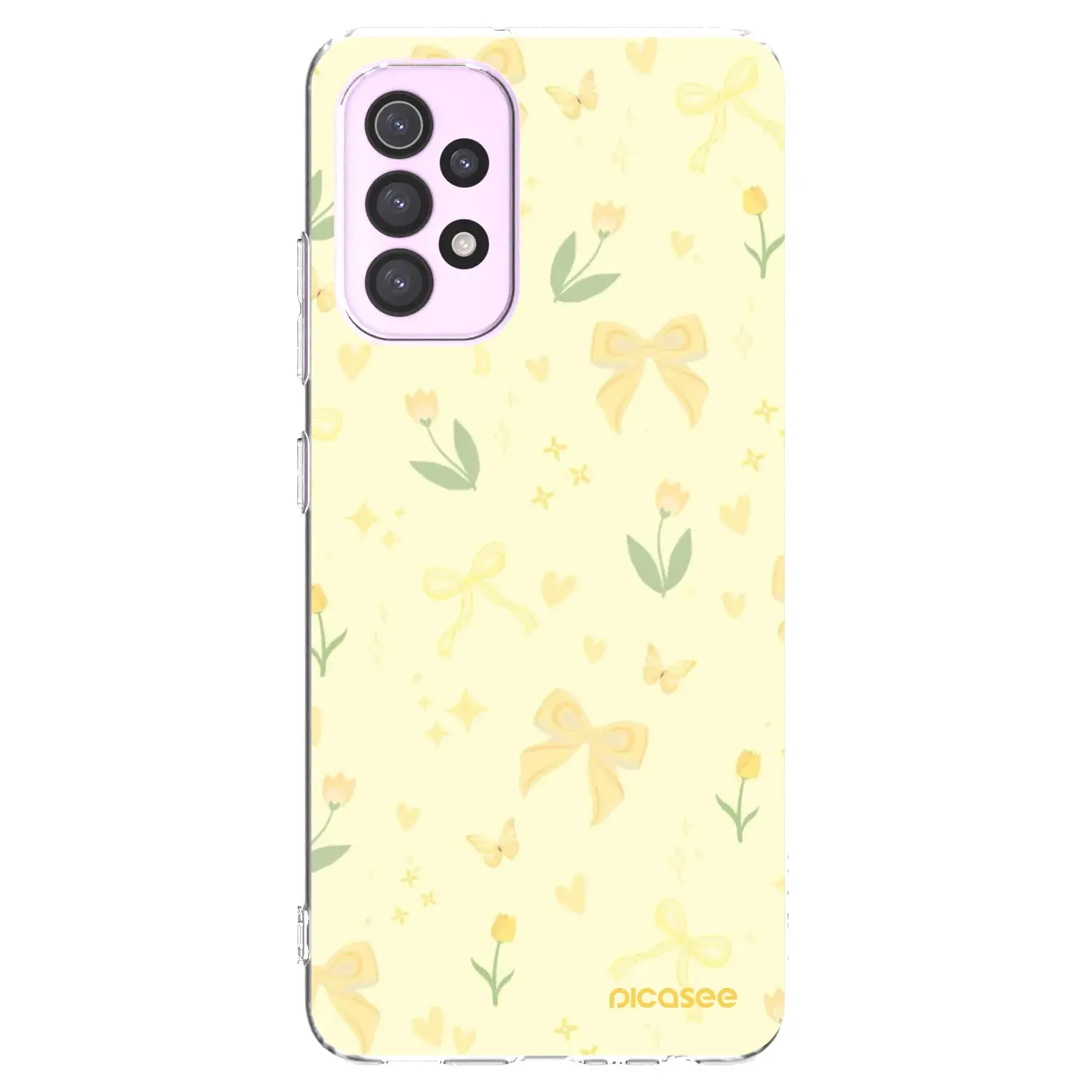 Silikonový průhledný obal pro Samsung Galaxy A32 5G A326B - Honey Blossom