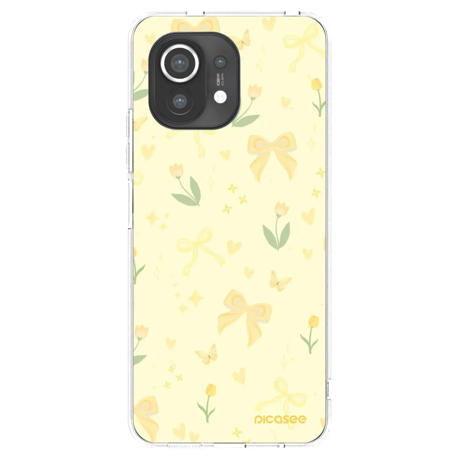 Silikonový průhledný obal pro Xiaomi Mi 11 - Honey Blossom