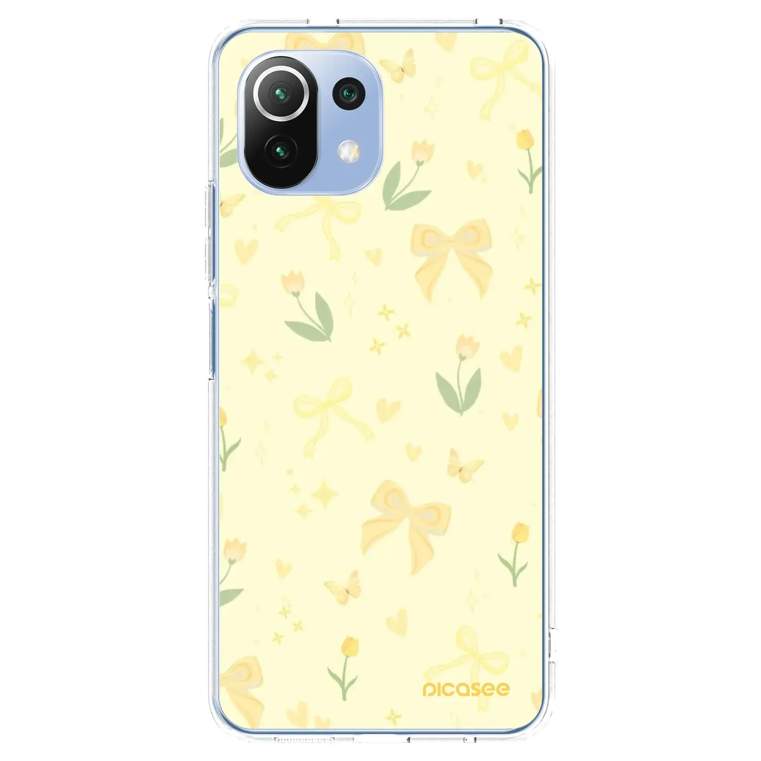 Silikonový průhledný obal pro Xiaomi Mi 11 Lite - Honey Blossom