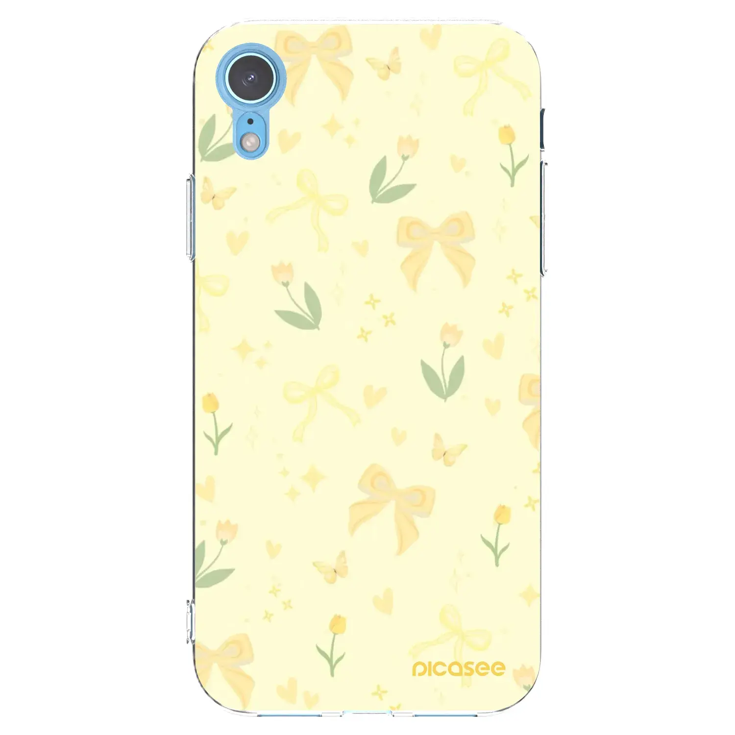 Silikonový průhledný obal pro Apple iPhone XR - Honey Blossom