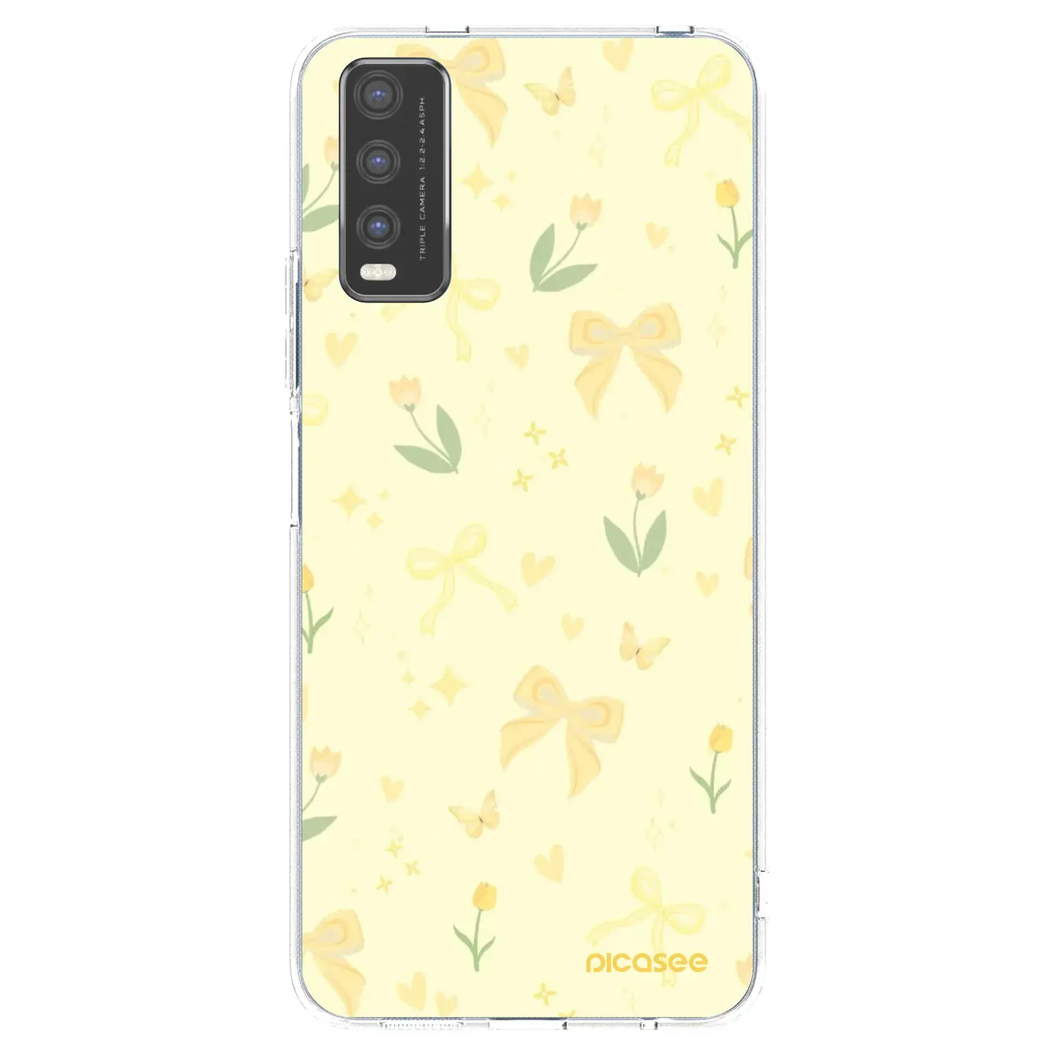 Silikonový průhledný obal pro Vivo Y20s - Honey Blossom