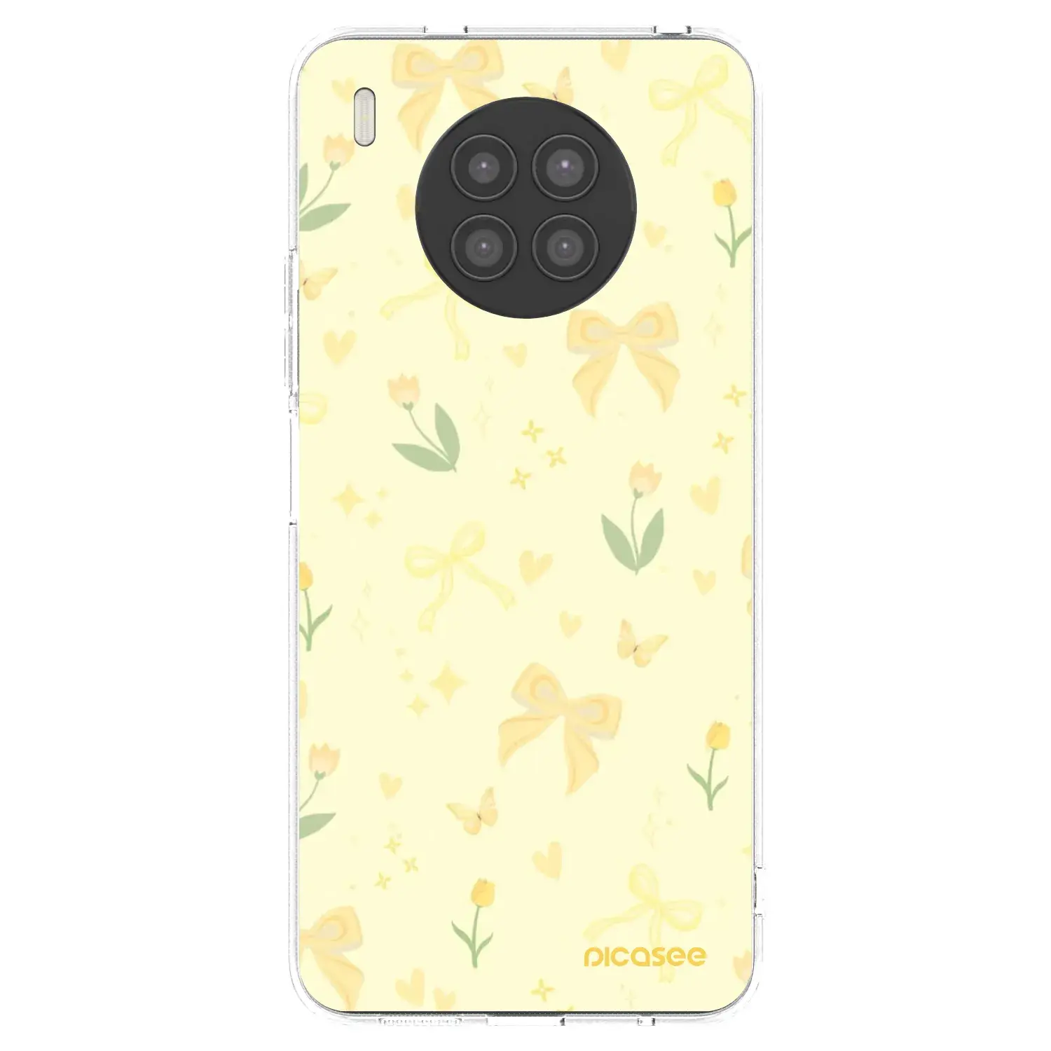 Silikonový průhledný obal pro Huawei Nova 8i - Honey Blossom