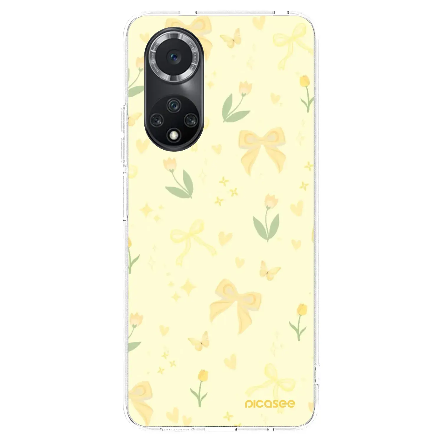 Silikonový průhledný obal pro Huawei Nova 9 SE - Honey Blossom