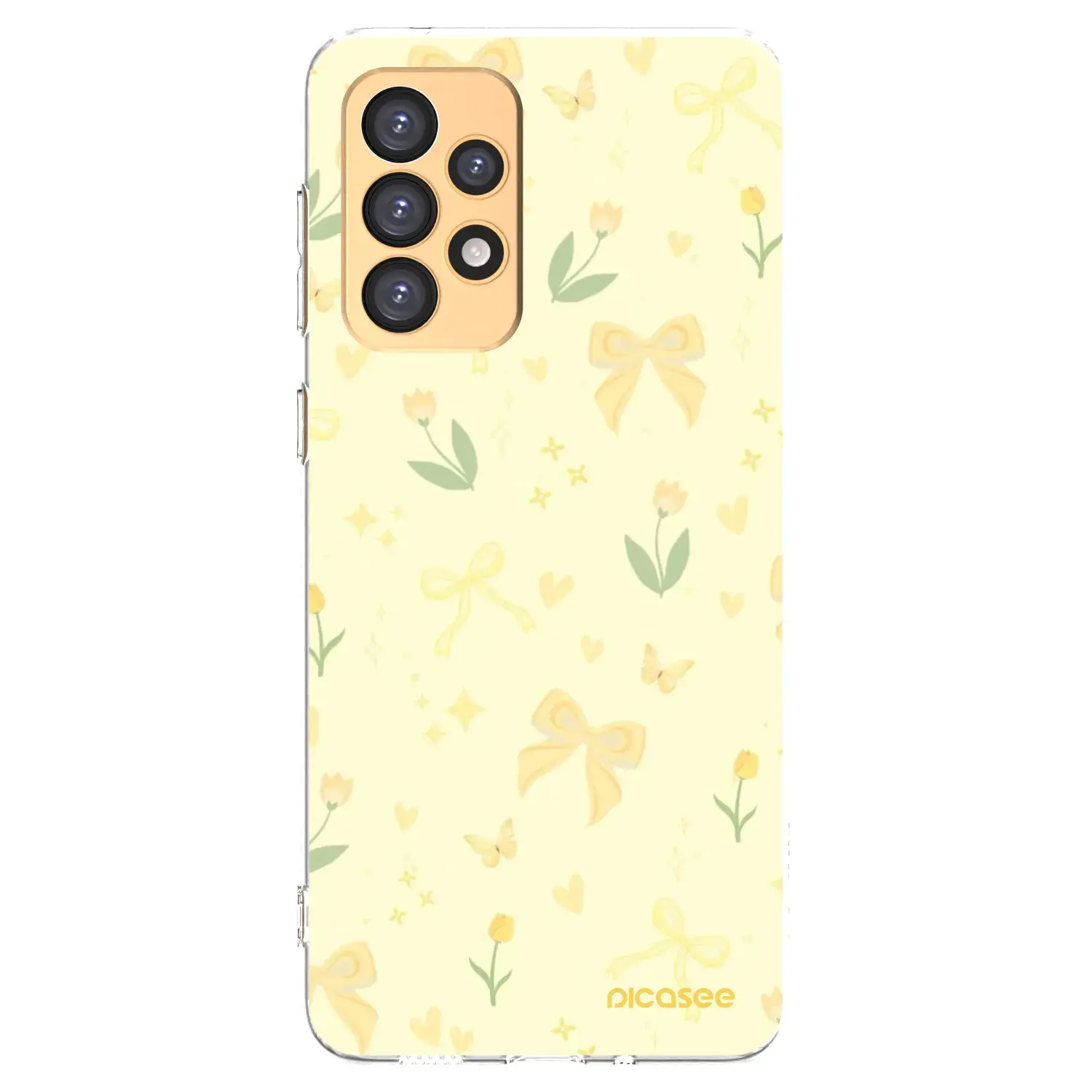 Silikonový průhledný obal pro Samsung Galaxy A33 5G A336 - Honey Blossom