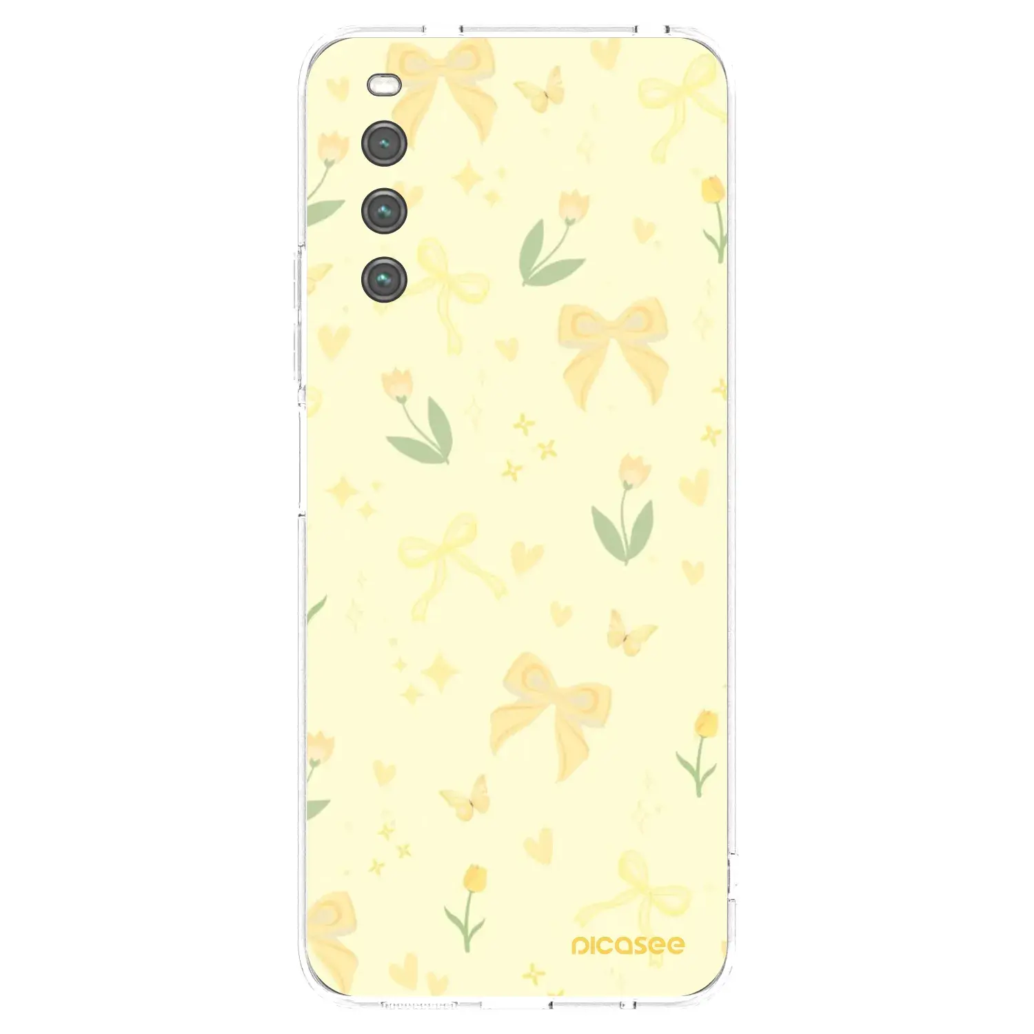 Silikonový průhledný obal pro Sony Xperia 10 IV 5G - Honey Blossom