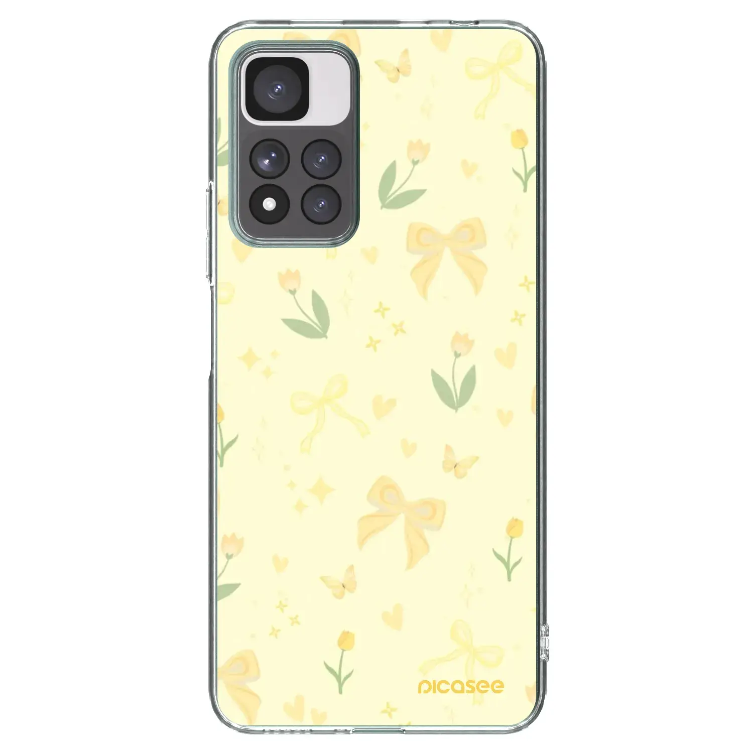 Silikonový průhledný obal pro Xiaomi Redmi Note 11 Pro+ 5G - Honey Blossom