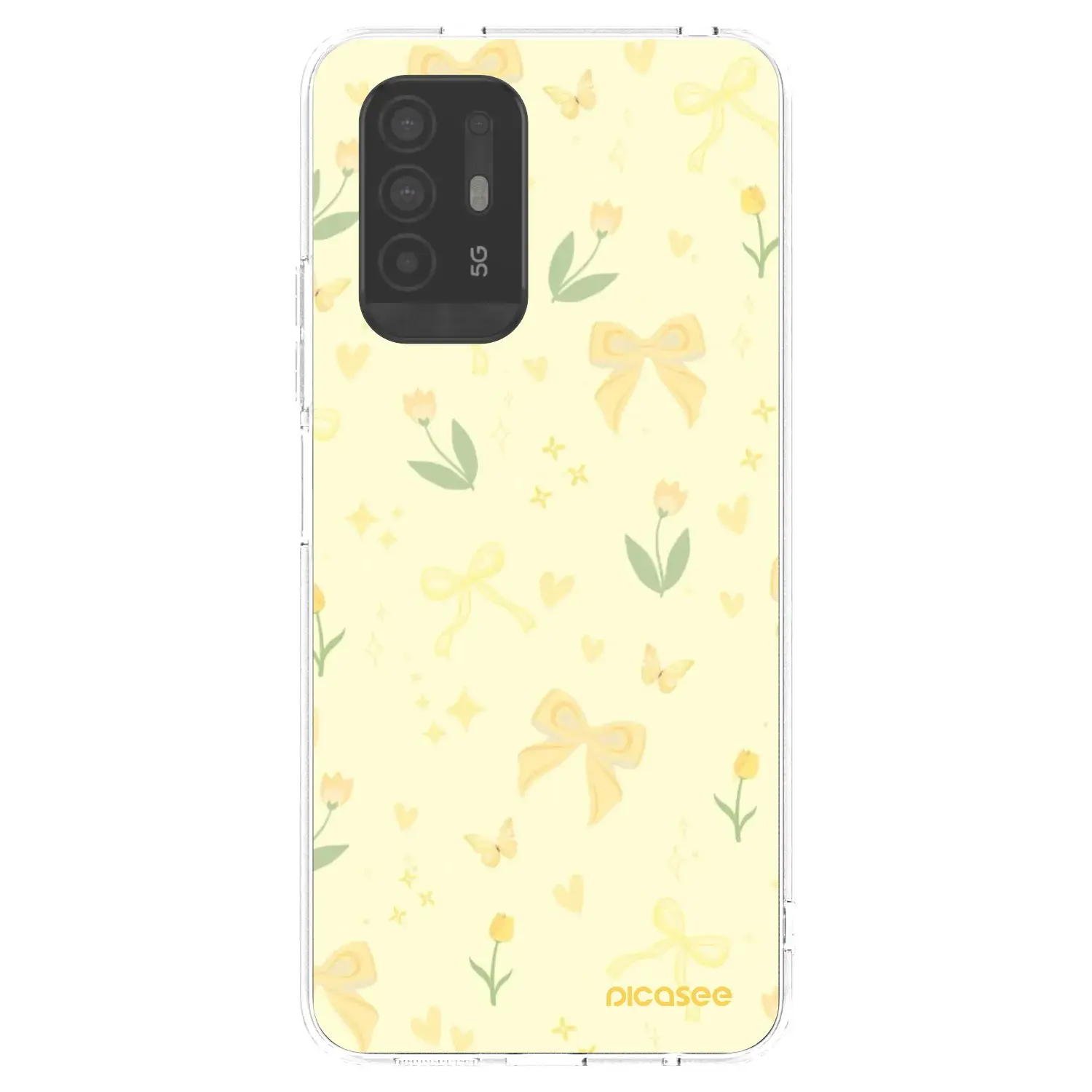 Silikonový průhledný obal pro OPPO A94 5G - Honey Blossom