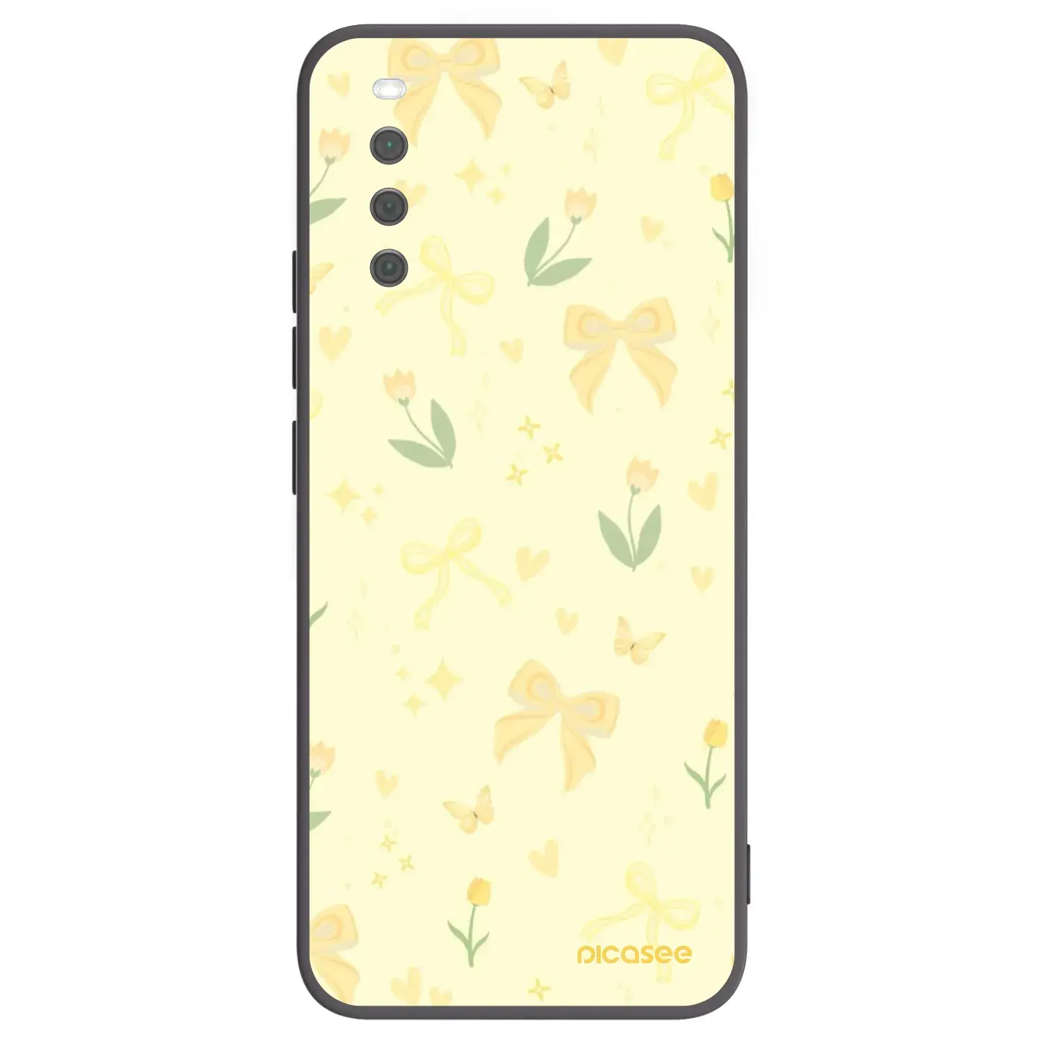 Silikonový černý obal pro Sony Xperia 10 III - Honey Blossom