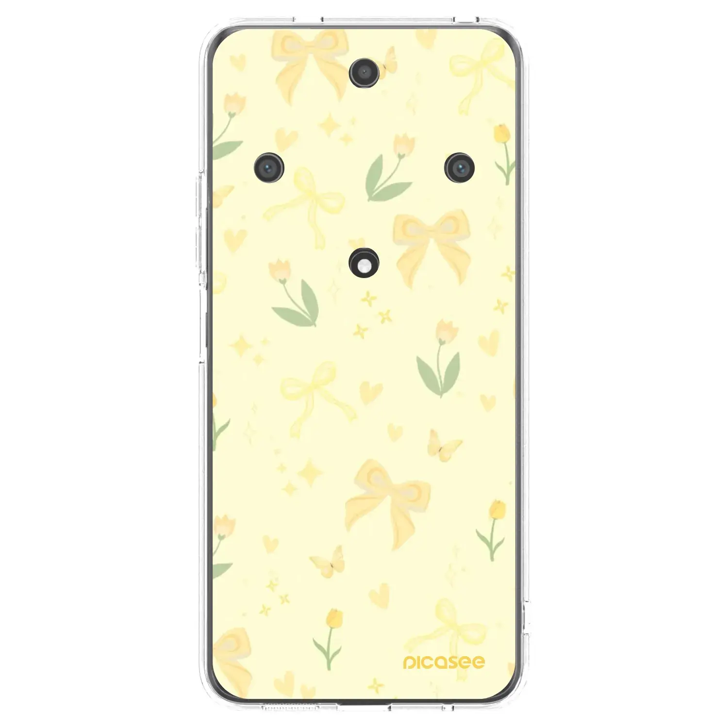 Silikonový průhledný obal pro Honor Magic5 Lite 5G - Honey Blossom
