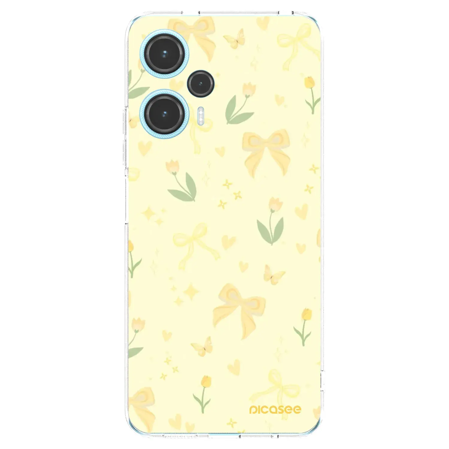 Silikonový průhledný obal pro Xiaomi Poco F5 - Honey Blossom