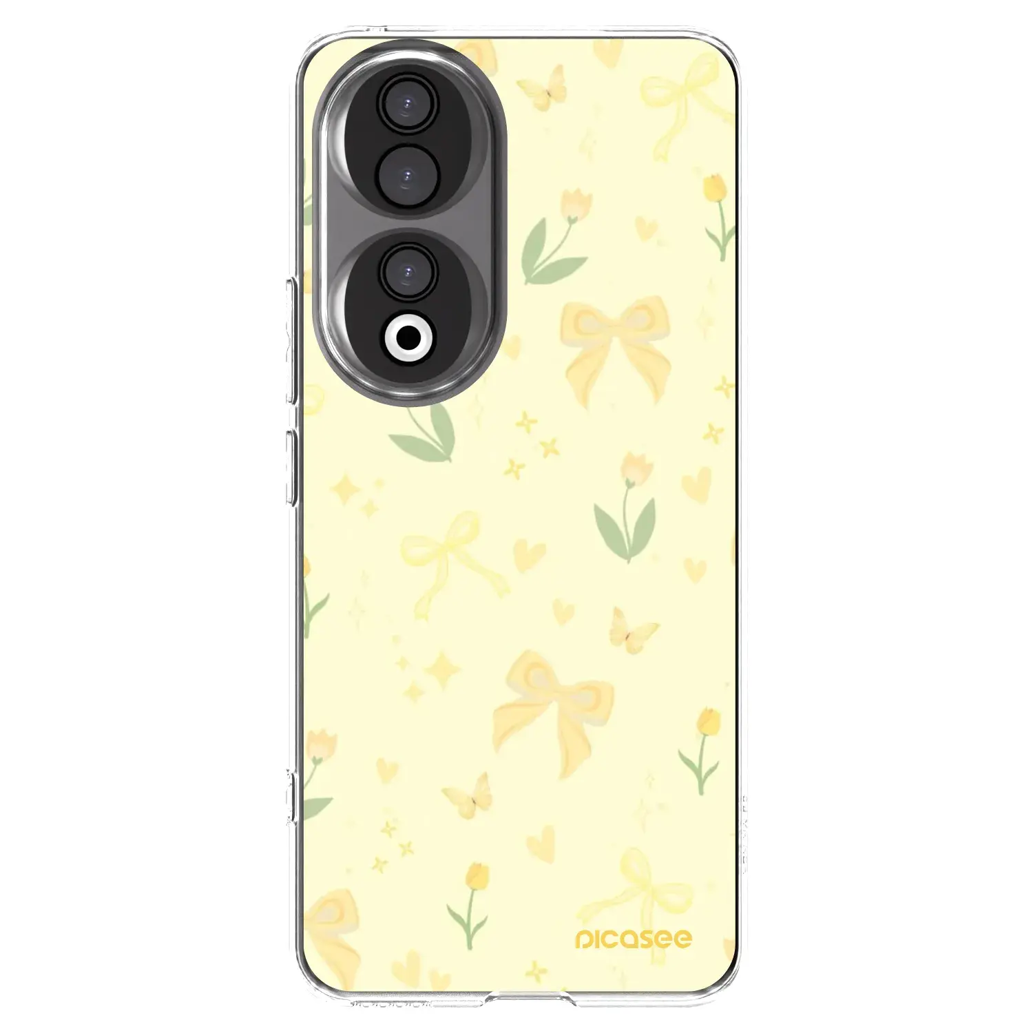 Silikonový průhledný obal pro Honor 90 5G - Honey Blossom
