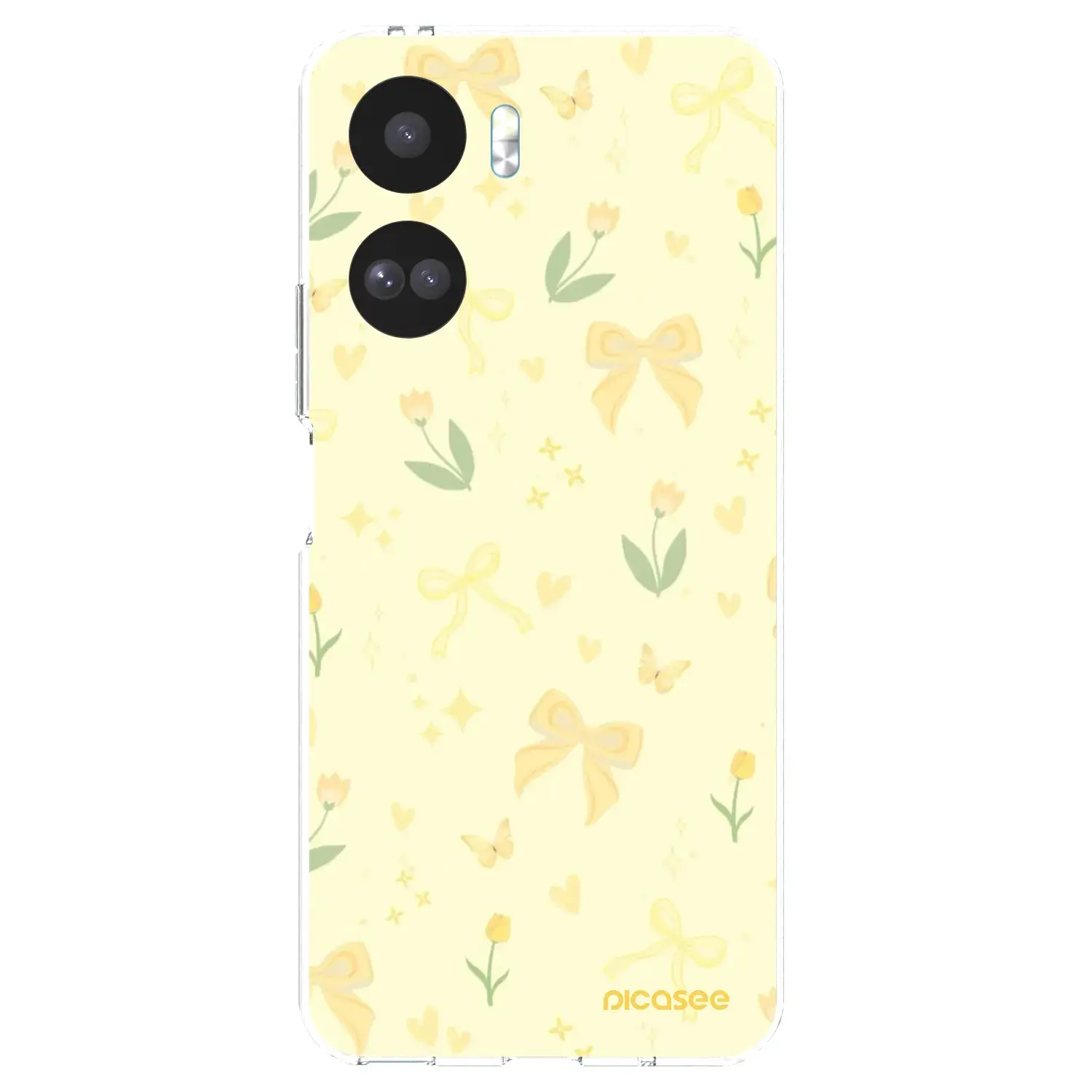 Silikonový průhledný obal pro Honor 90 Lite 5G - Honey Blossom