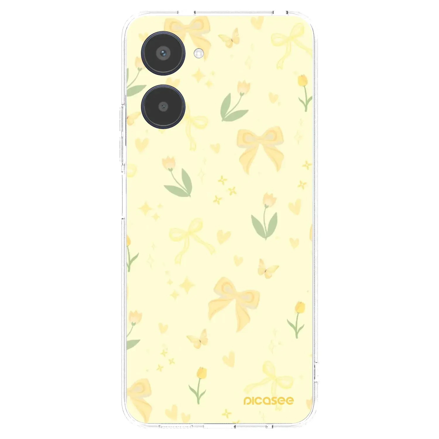 Silikonový průhledný obal pro Realme 10 4G - Honey Blossom