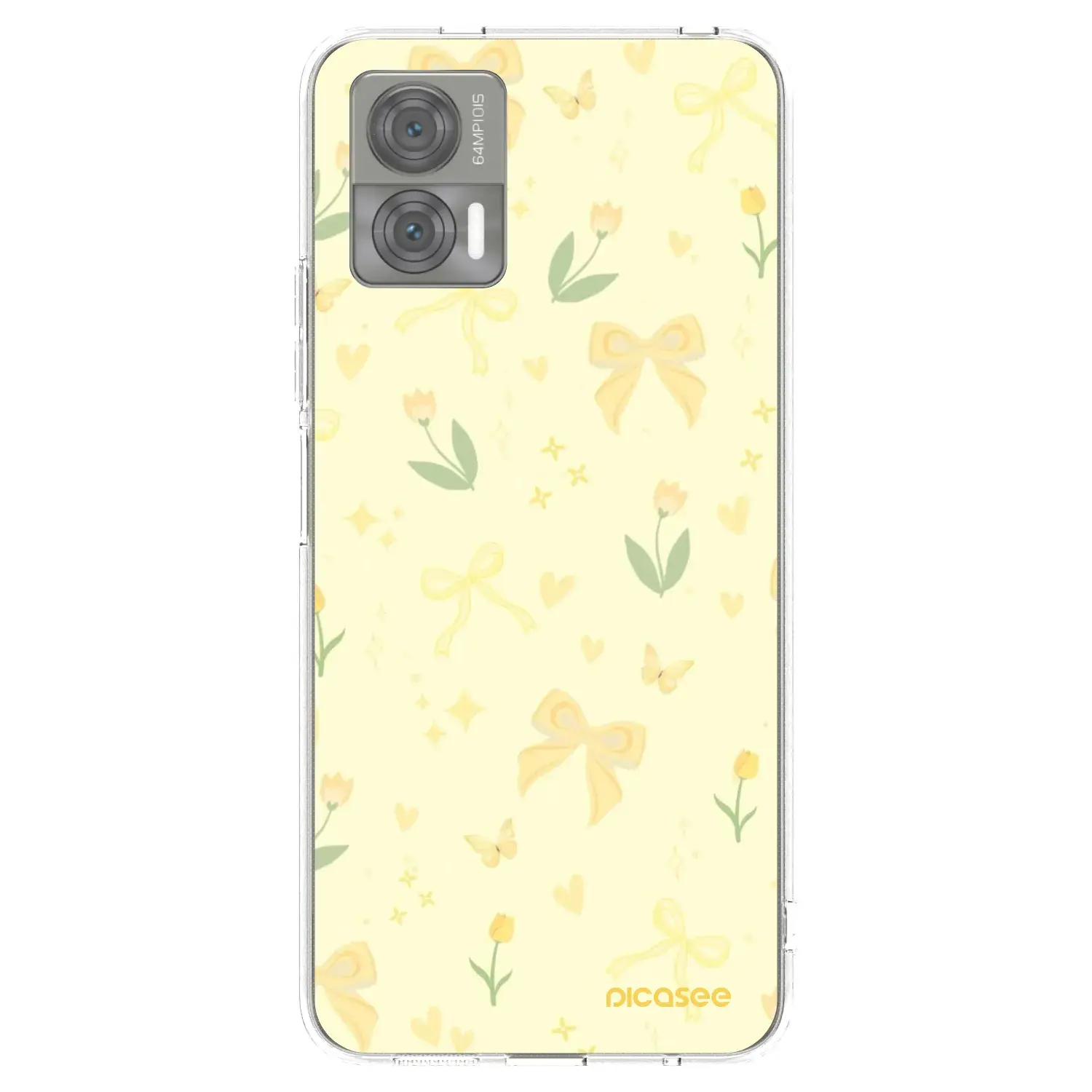 Silikonový průhledný obal pro Motorola Edge 30 Neo - Honey Blossom