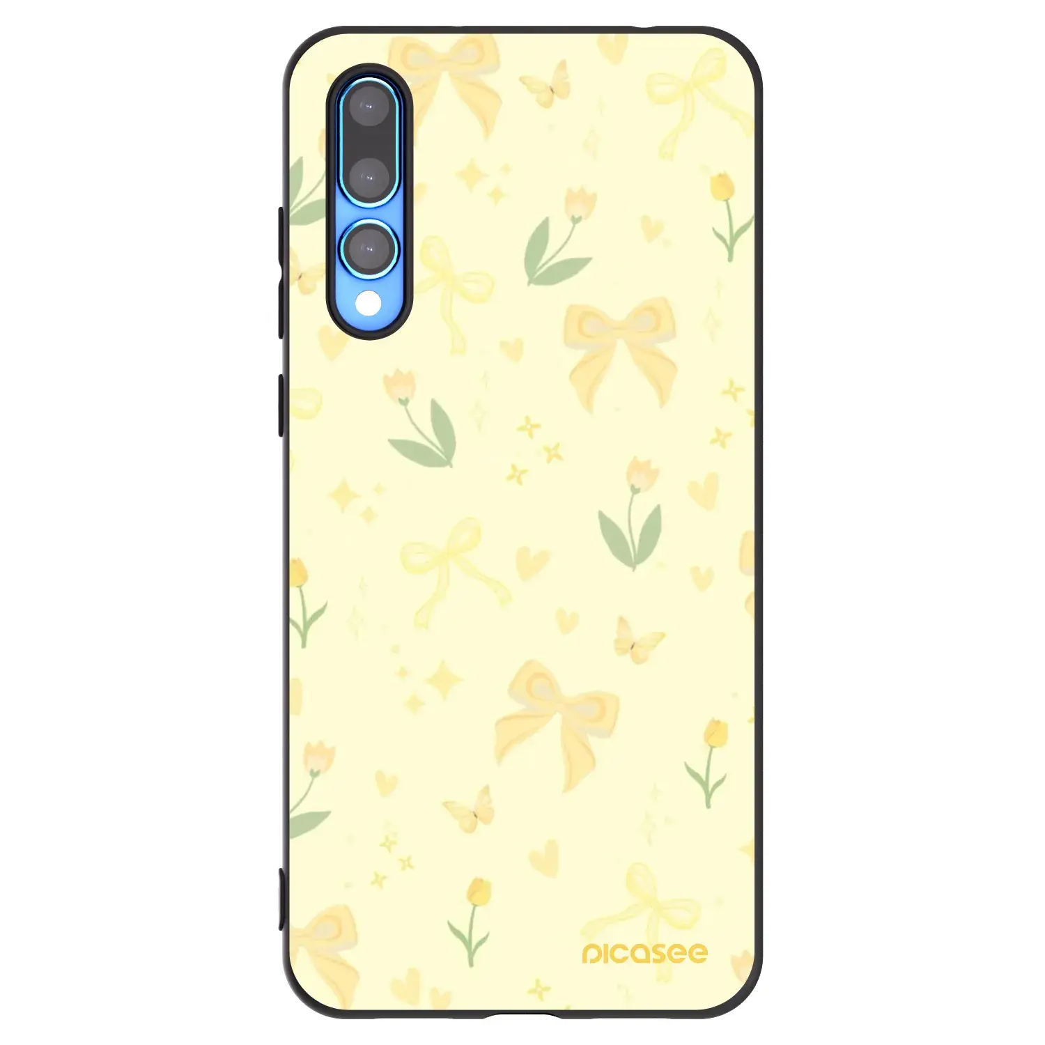 Silikonový černý obal pro Huawei P20 Pro - Honey Blossom