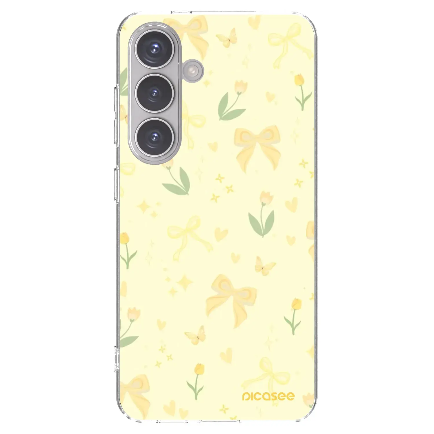 Silikonový průhledný obal pro Samsung Galaxy S24 S921B 5G - Honey Blossom
