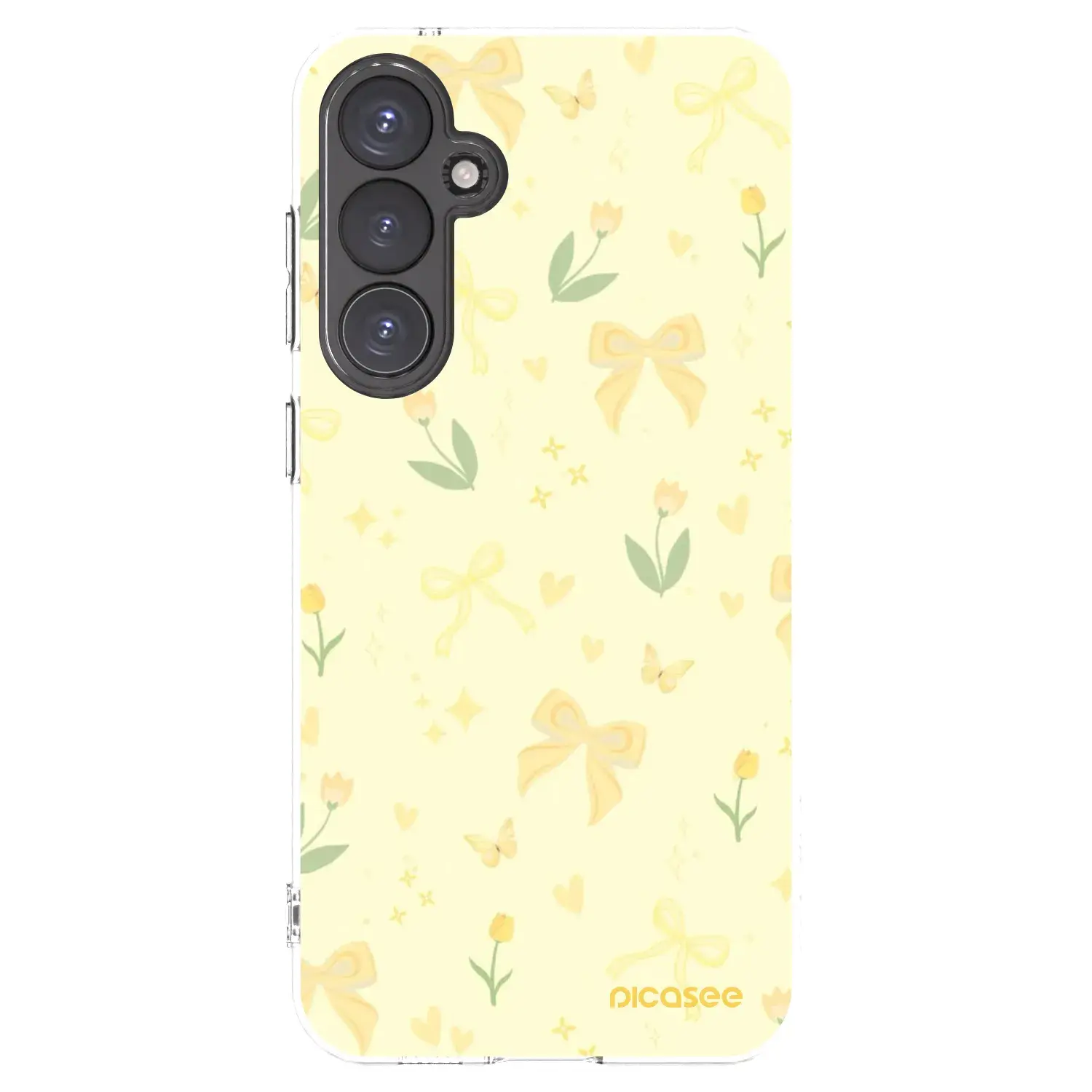 Silikonový průhledný obal pro Samsung Galaxy S23 FE S711B - Honey Blossom