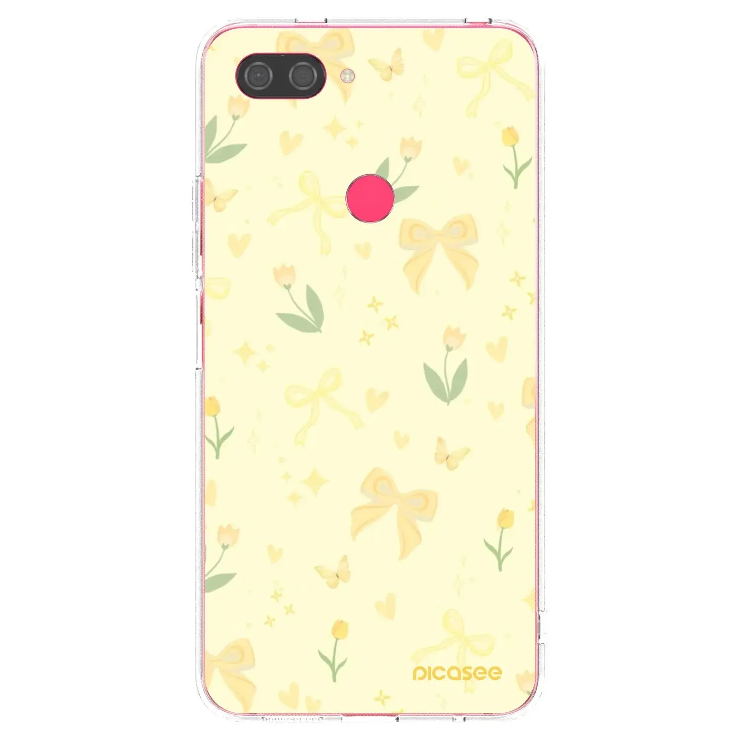 Silikonový průhledný obal pro Xiaomi Mi 8 Lite - Honey Blossom
