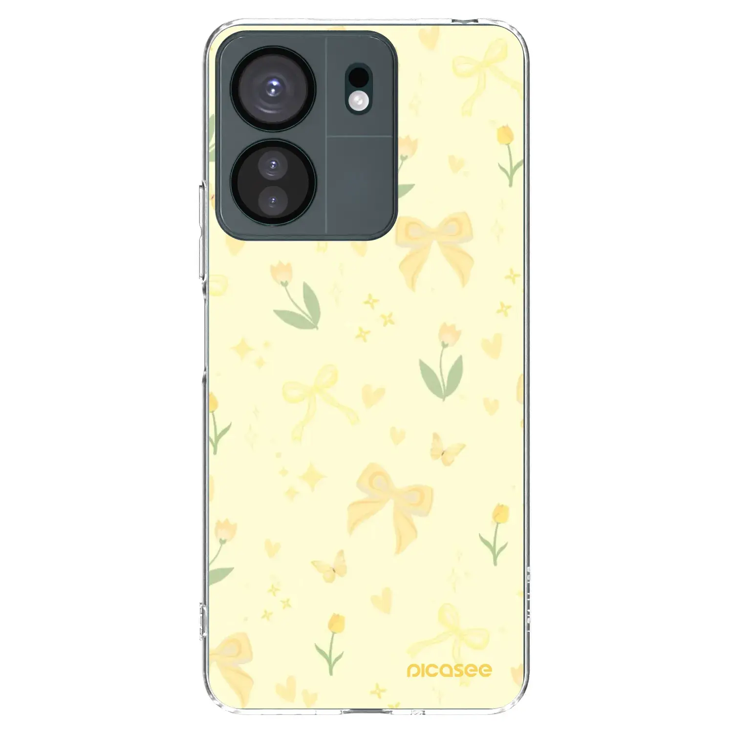 Silikonový průhledný obal pro Xiaomi Redmi 13C 4G - Honey Blossom