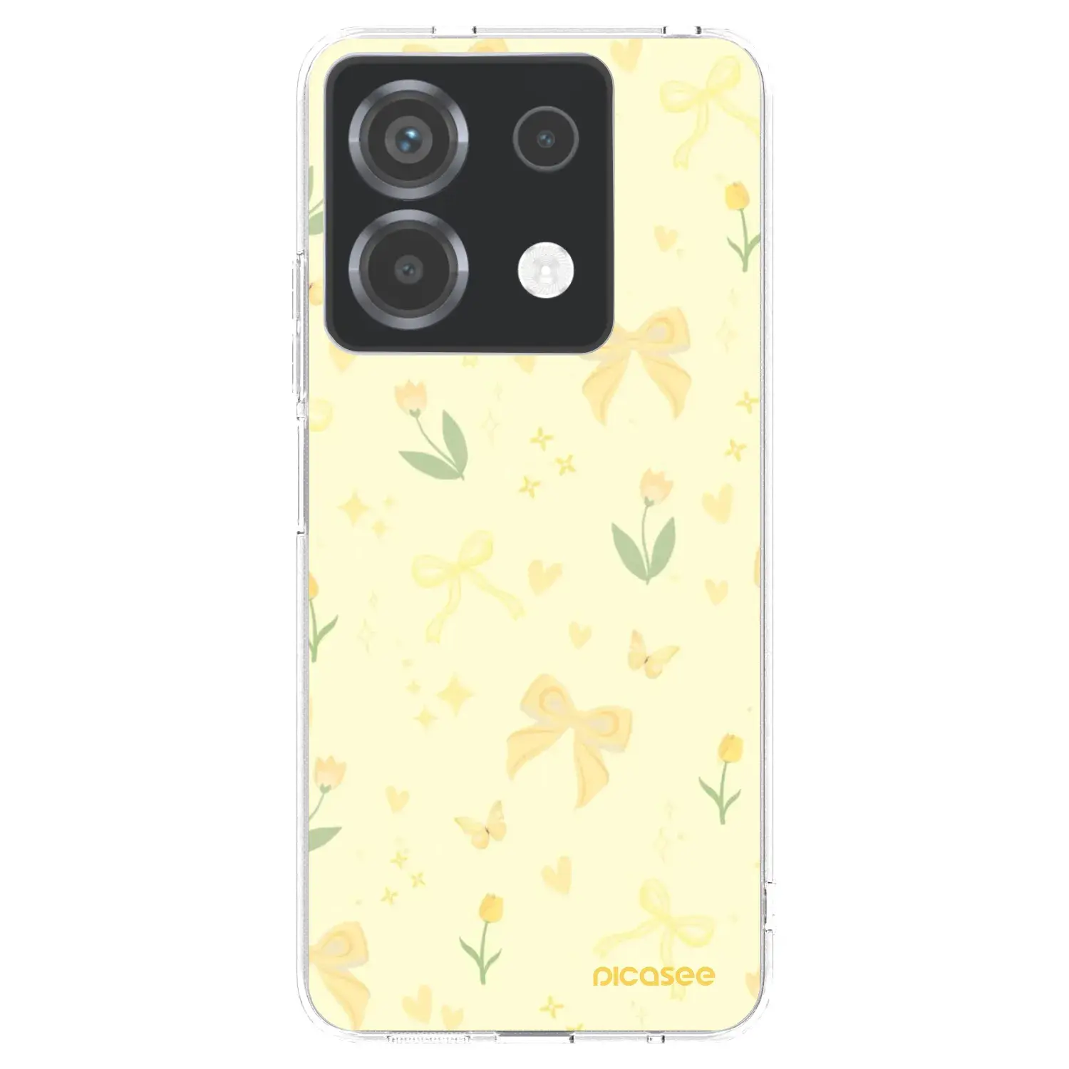 Silikonový průhledný obal pro Xiaomi Poco X6 - Honey Blossom