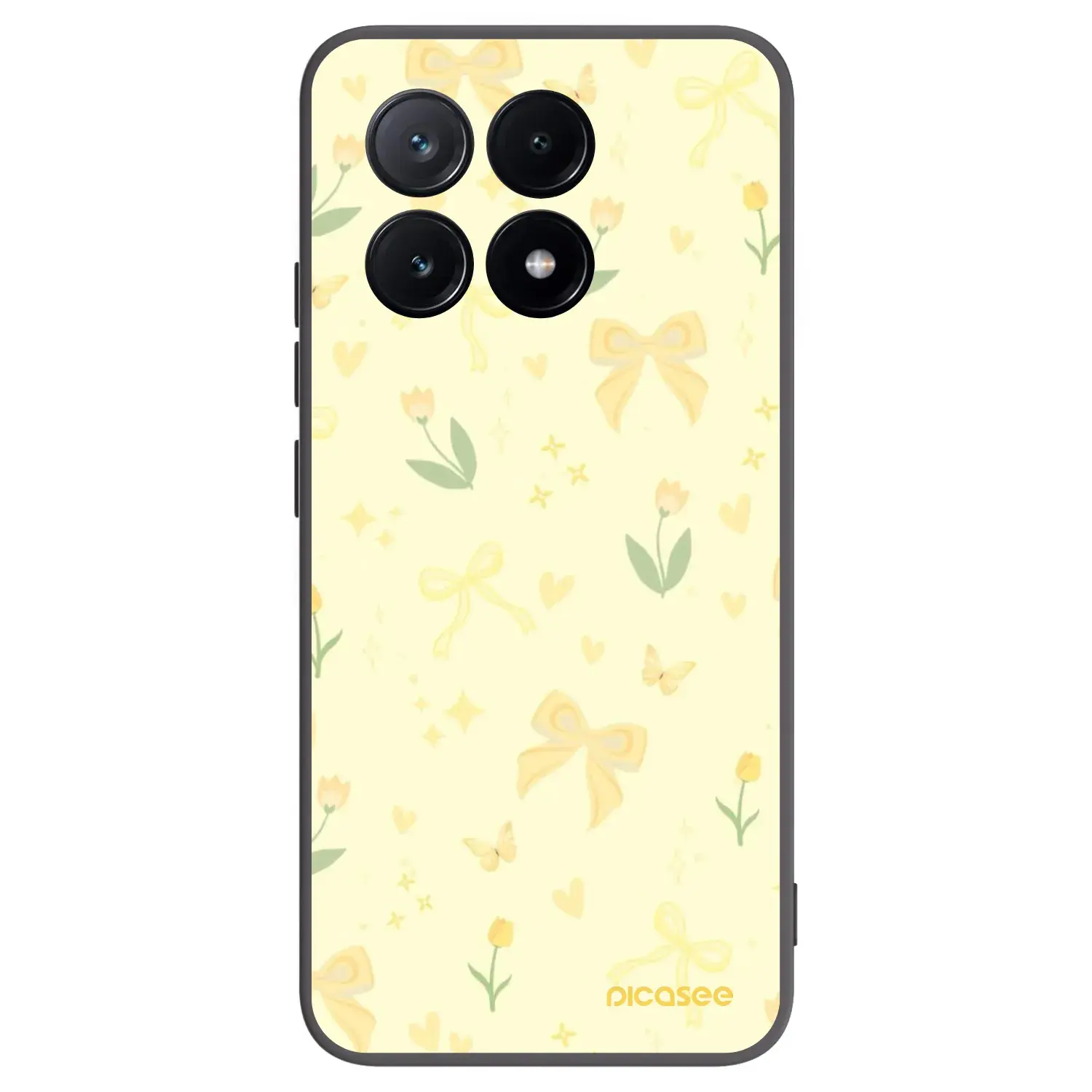 Silikonový černý obal pro Xiaomi Poco X6 Pro - Honey Blossom