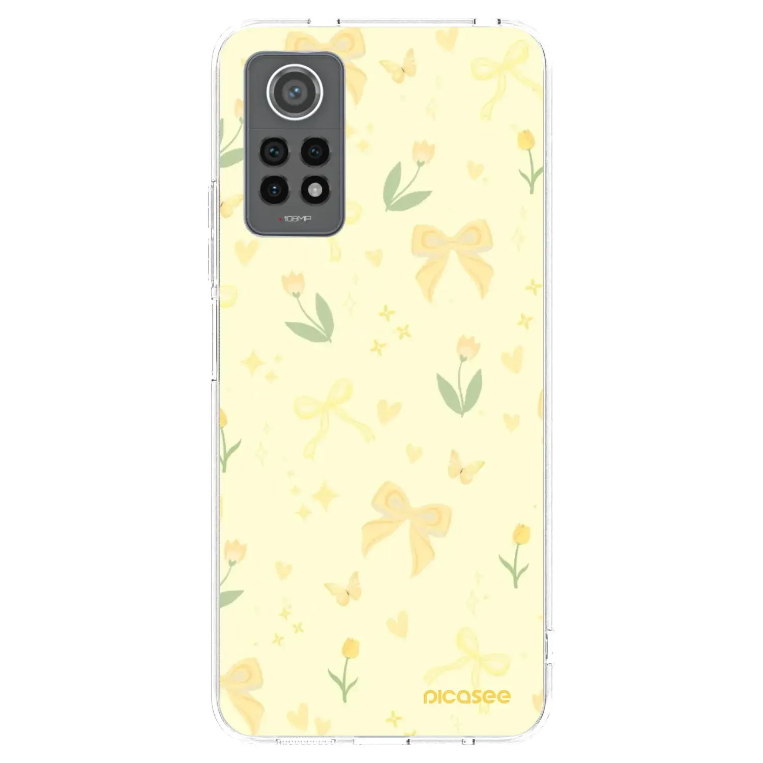Silikonový průhledný obal pro Xiaomi Redmi Note 12 Pro 4G - Honey Blossom