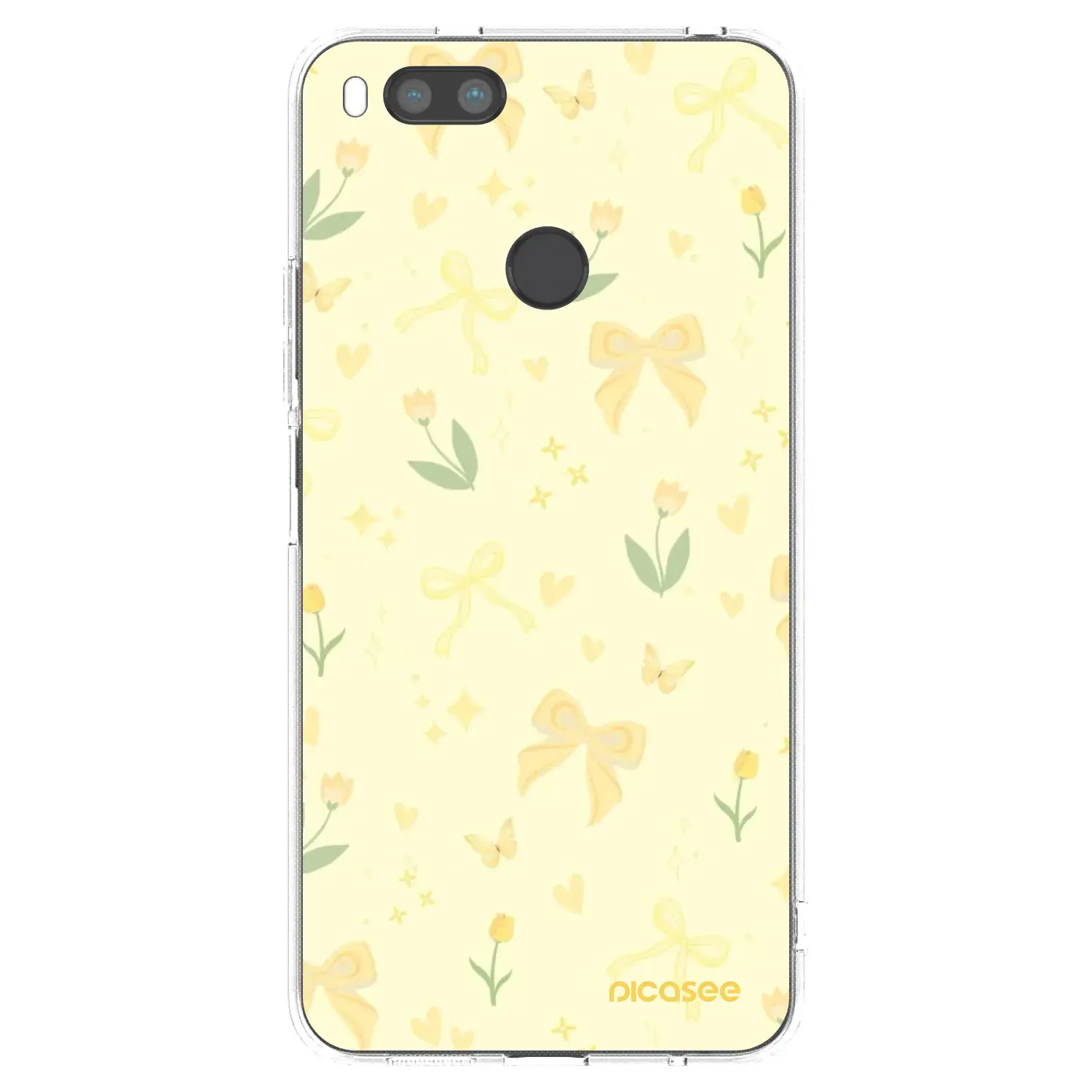Silikonový průhledný obal pro Xiaomi Mi A1 Global - Honey Blossom