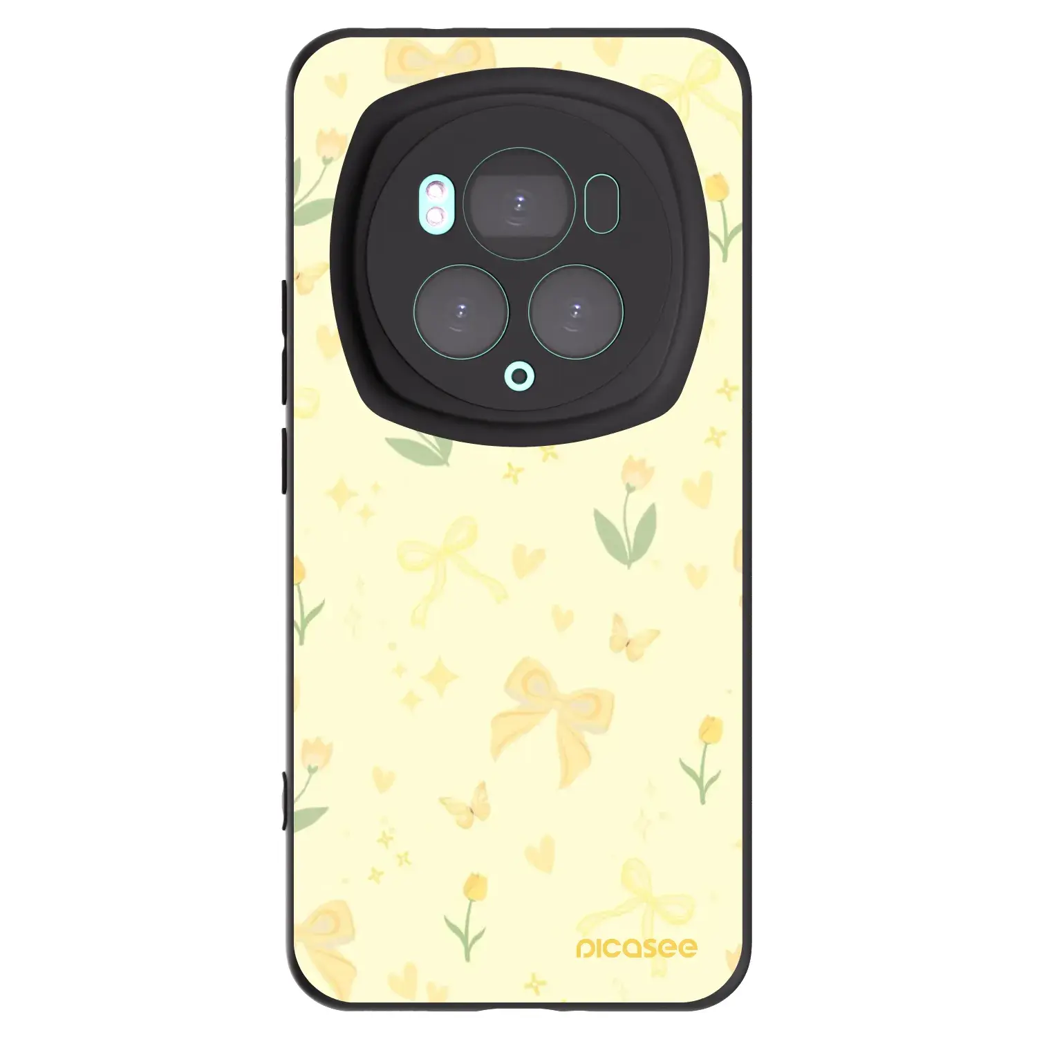 Silikonový černý obal pro Honor Magic6 Pro - Honey Blossom