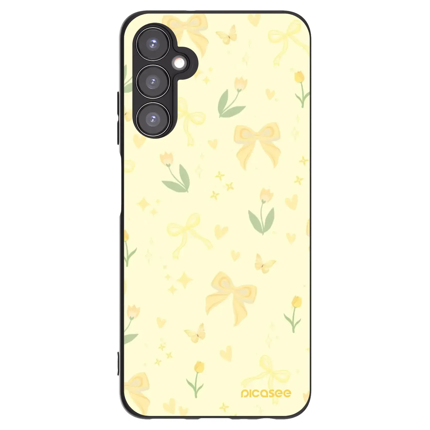 Silikonový černý obal pro Samsung Galaxy A05s A057G - Honey Blossom