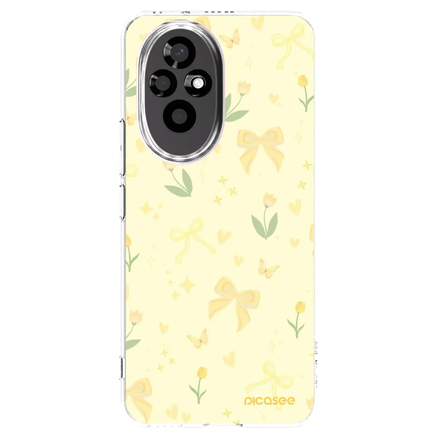 Silikonový průhledný obal pro Honor 200 Pro 5G - Honey Blossom