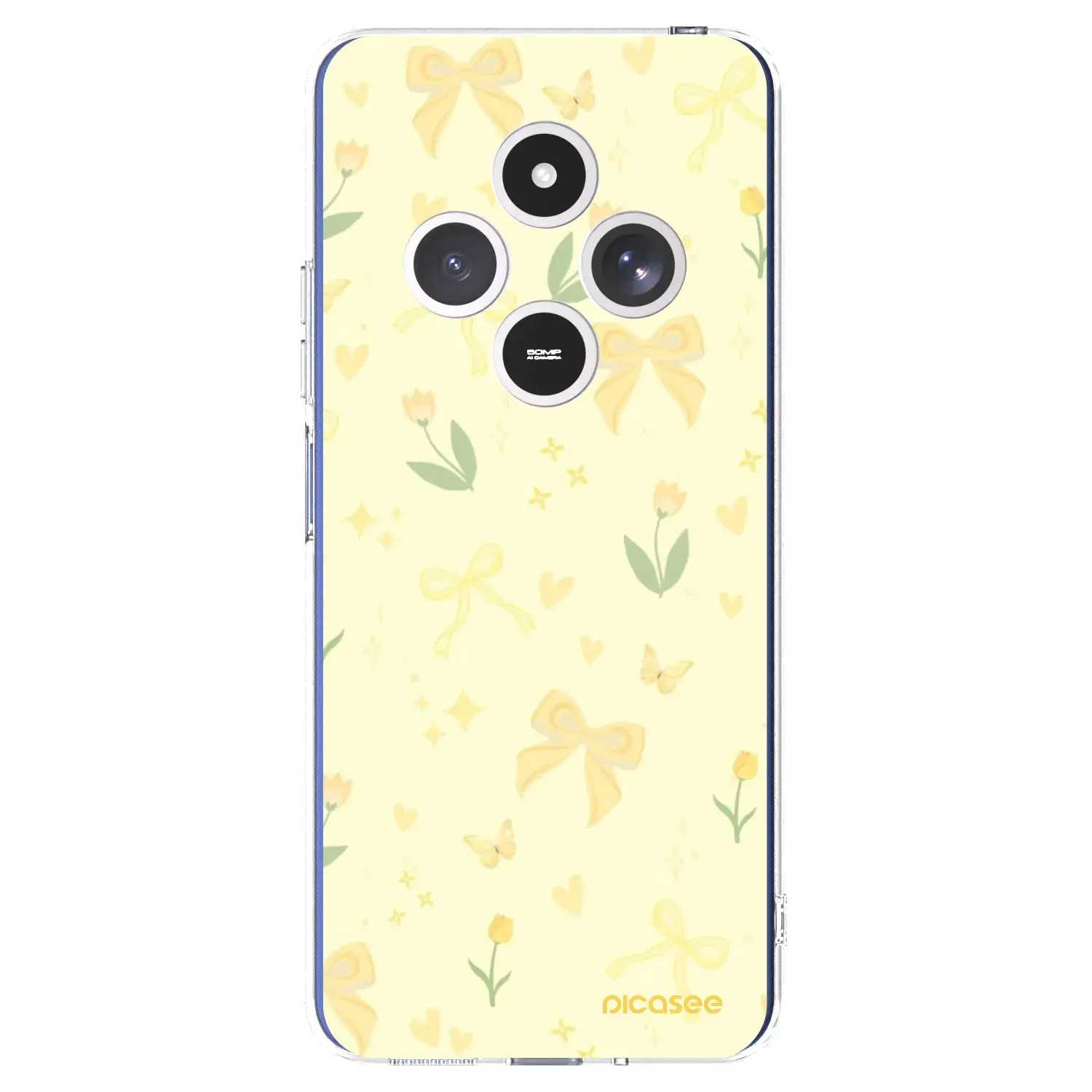 Silikonový průhledný obal pro Xiaomi Redmi 14C - Honey Blossom