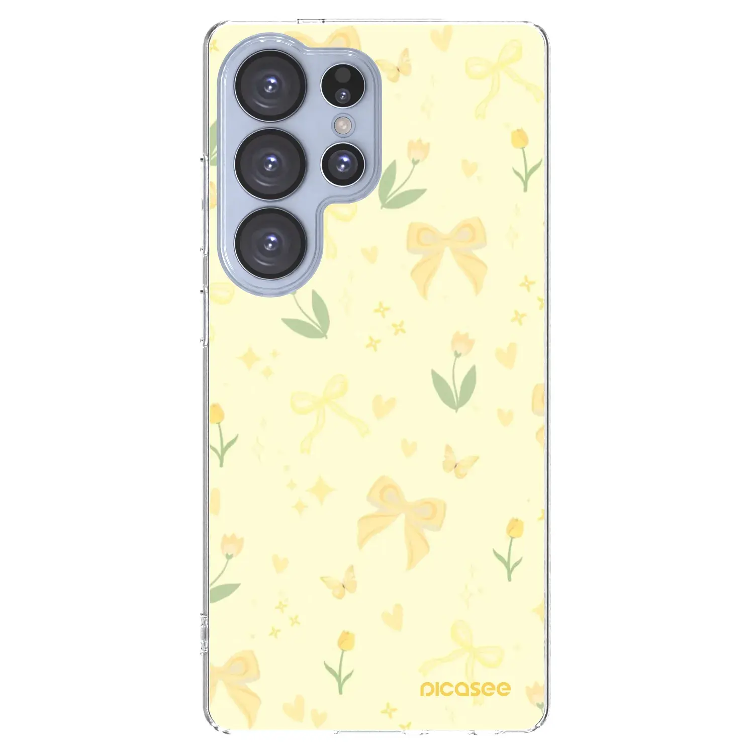 Silikonový průhledný obal pro Samsung Galaxy S25 Ultra 5G - Honey Blossom