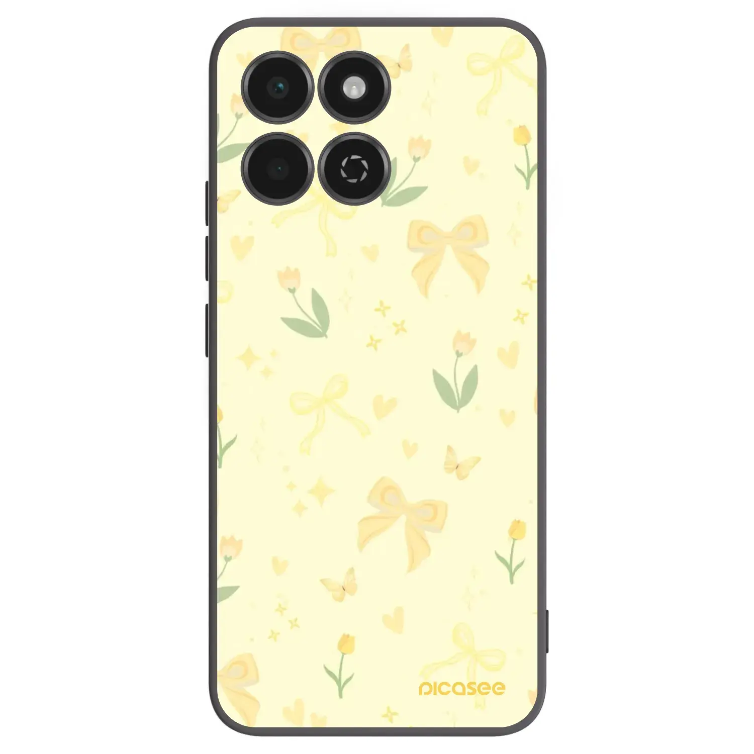 Silikonový černý obal pro Honor 200 Smart 5G - Honey Blossom