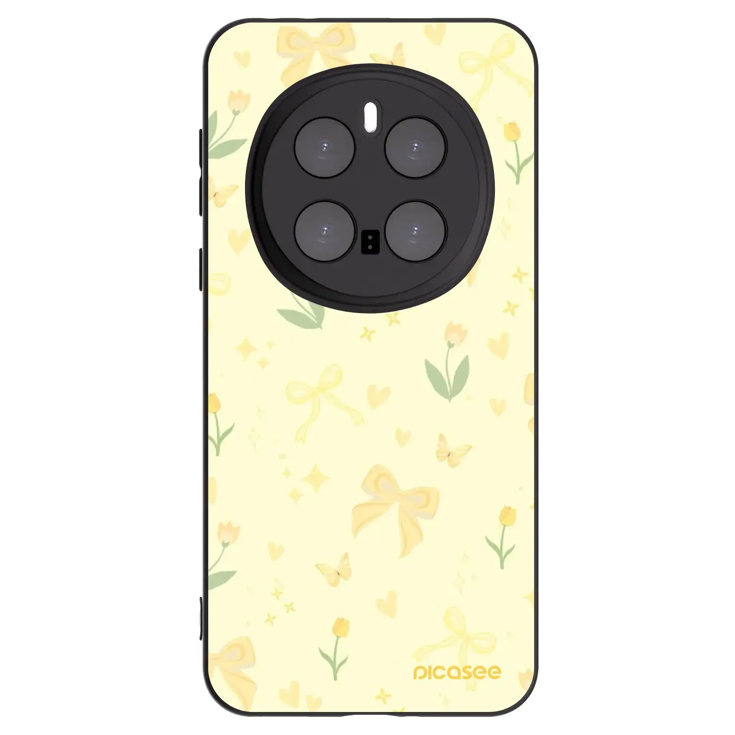 Silikonový černý obal pro Honor Magic7 Pro 5G - Honey Blossom