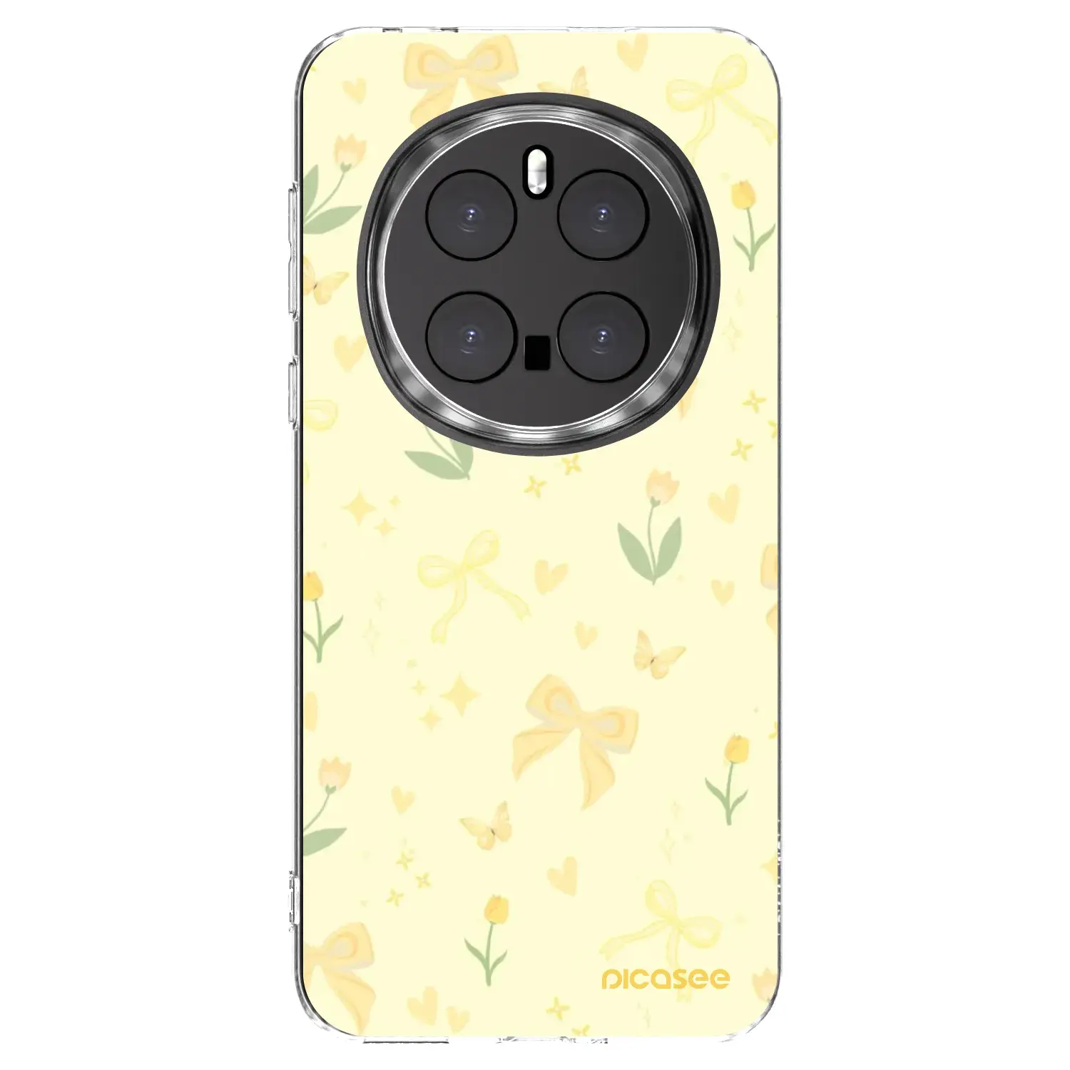 Silikonový průhledný obal pro Honor Magic7 Pro 5G - Honey Blossom