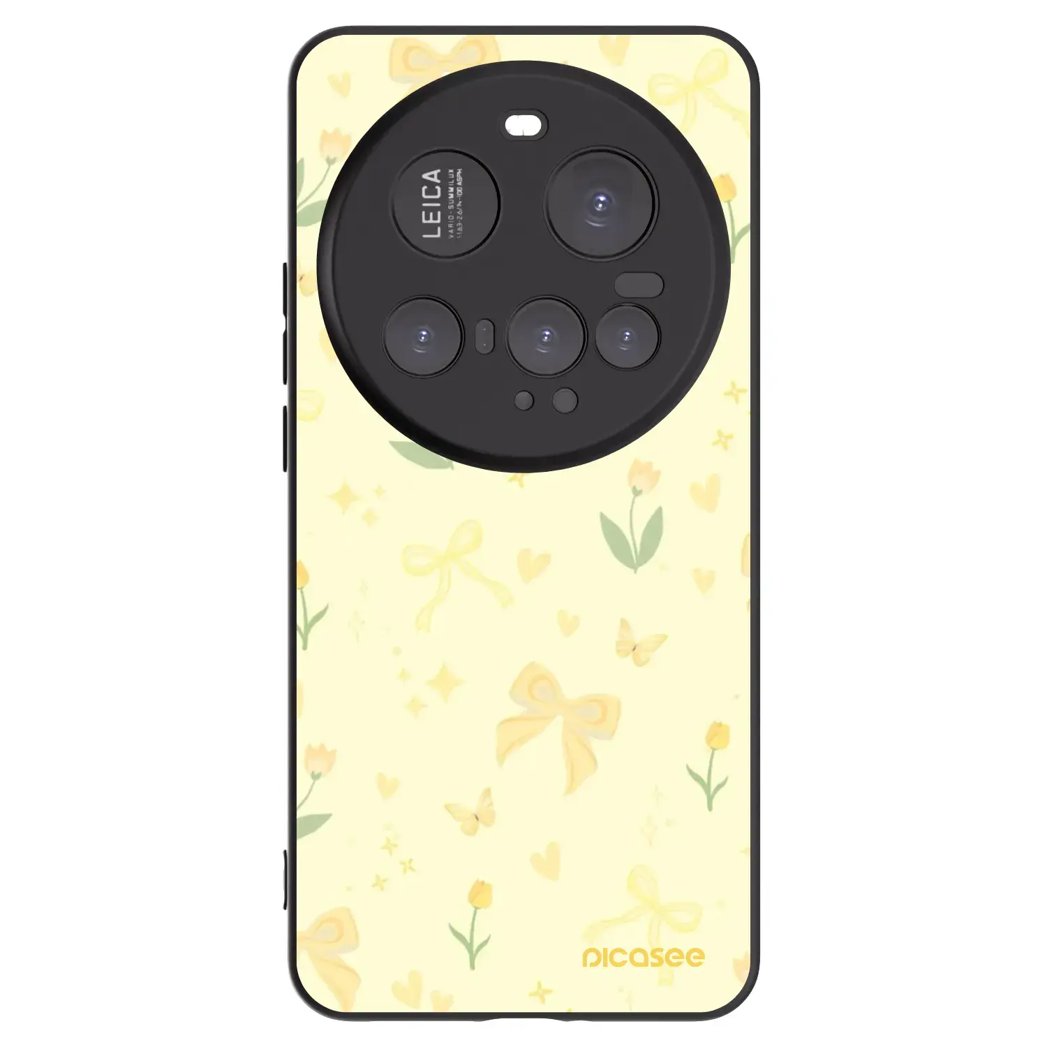 Silikonový černý obal pro Xiaomi 15 Ultra - Honey Blossom