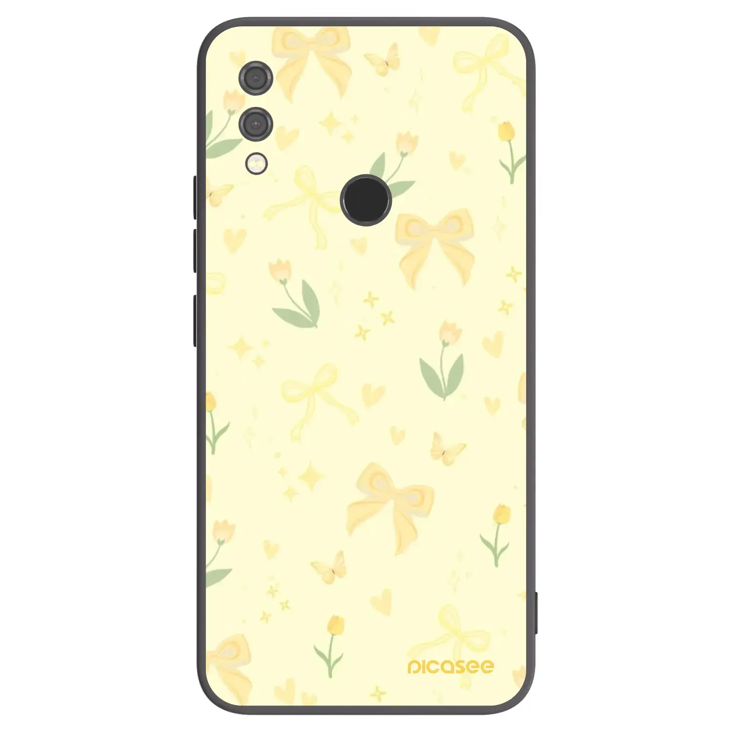 Silikonový černý obal pro Xiaomi Redmi Note 7 - Honey Blossom