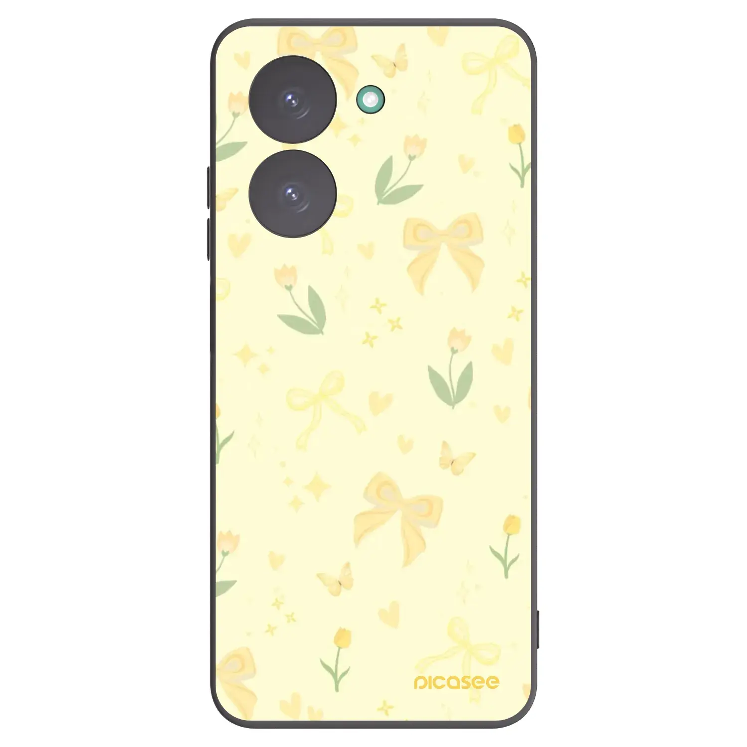 Silikonový černý obal pro Xiaomi Redmi A5 - Honey Blossom