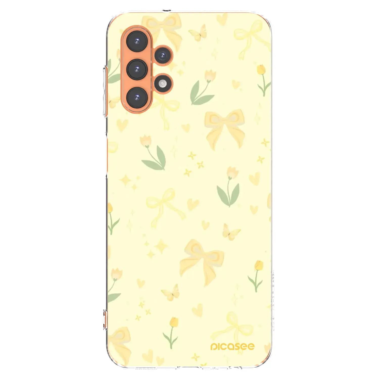 Silikonový průhledný obal pro Samsung Galaxy A13 5G - Honey Blossom