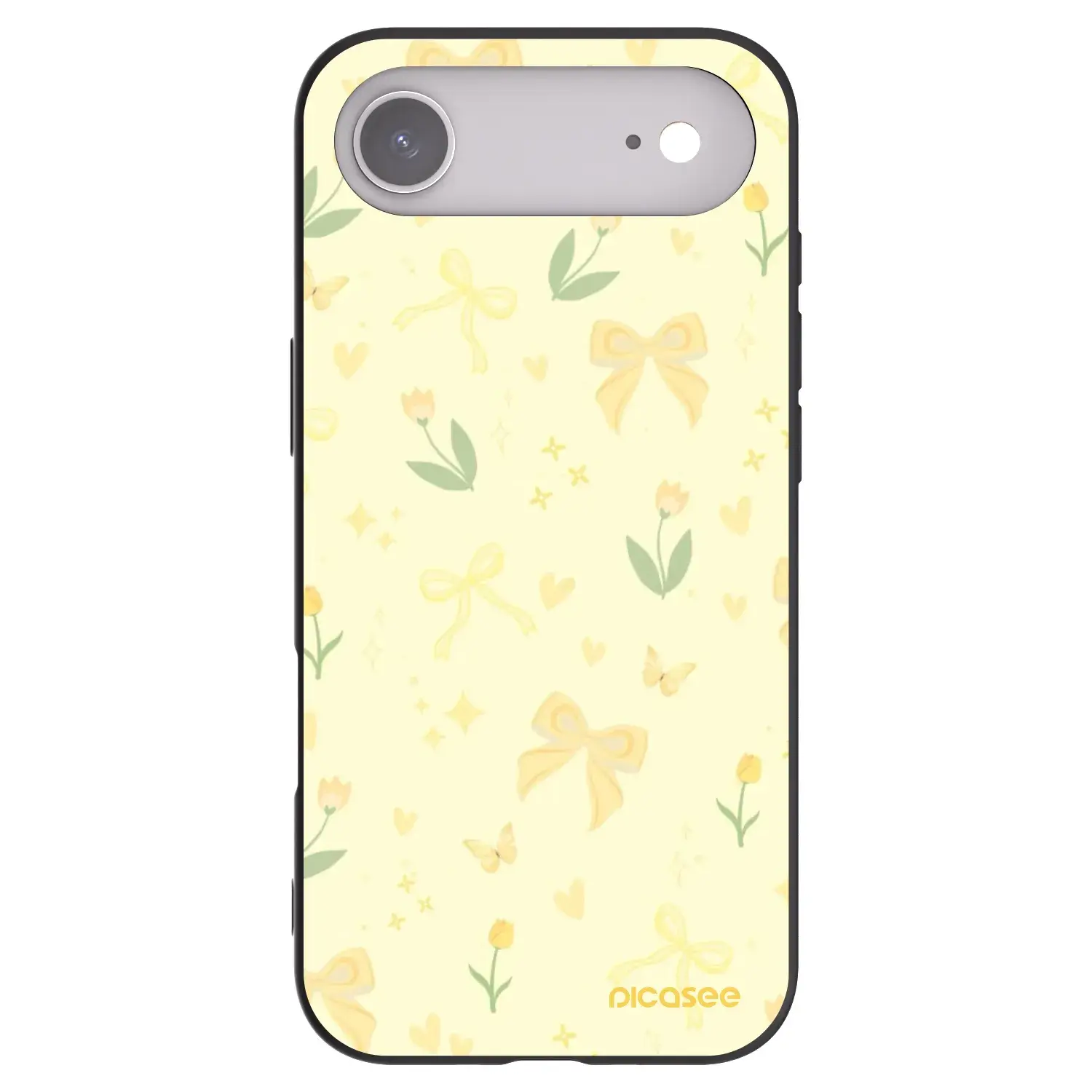 Silikonový černý obal pro Apple iPhone Air - Honey Blossom